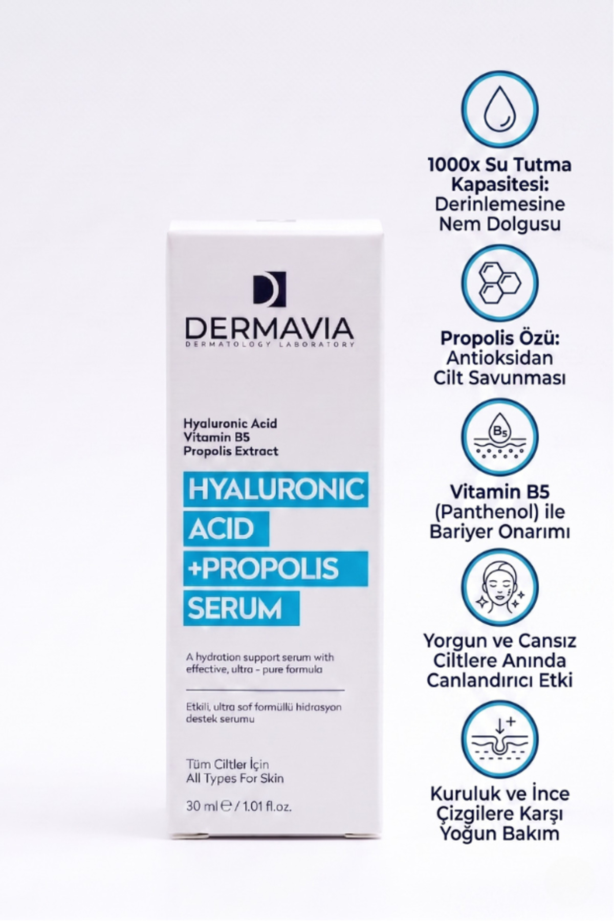 Yoğun Nemlendirici Canlandırıcı Hyaluronic Asit Propolis Serum 30 ml — 326547 — تصویر 2 از 4