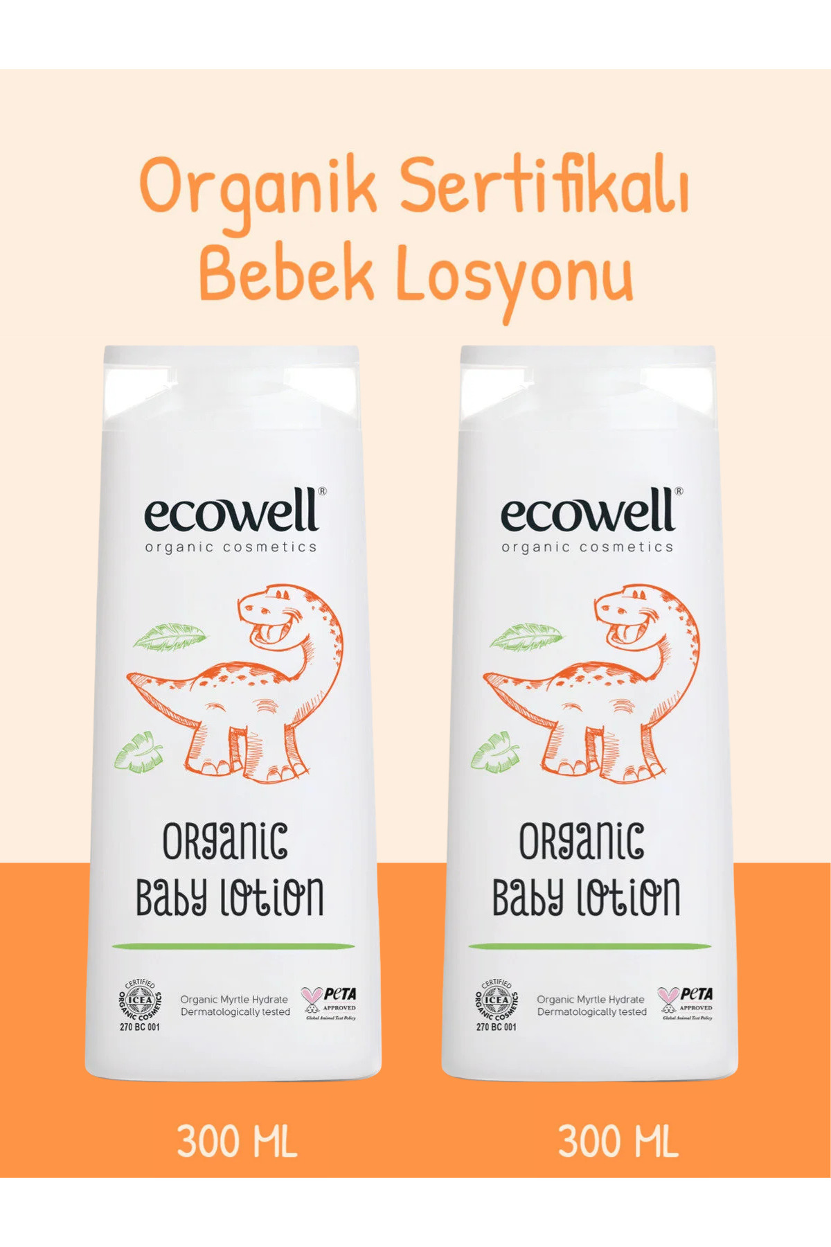 Ecowell Bebek Yüz & Vücut Losyonu Set, Organik & Vegan Sertifikalı, Nemlendirici Krem, Parabensiz 2x300ml - Fiyatı, Yorumları