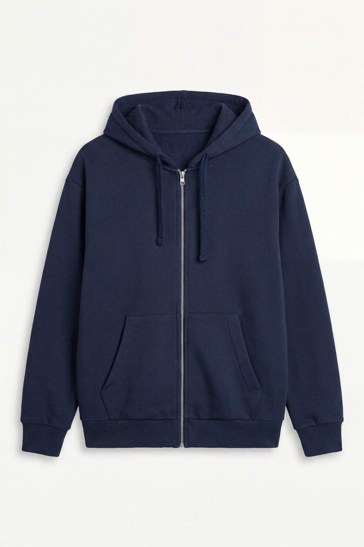 DeFacto Pamuklu Relax Fit Kapüşonlu İçi Yumuşak Tüylü Kalın Kumaş Fermuarlı Sweatshirt D7599AX25AU görsel 6