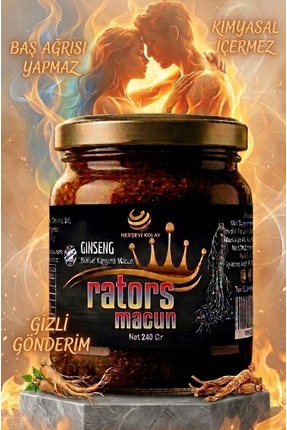 Herşeyi Kolay Ratorss Ginsengli Macun 240gr Atom Bitkisel Macunu Epimediumn E...