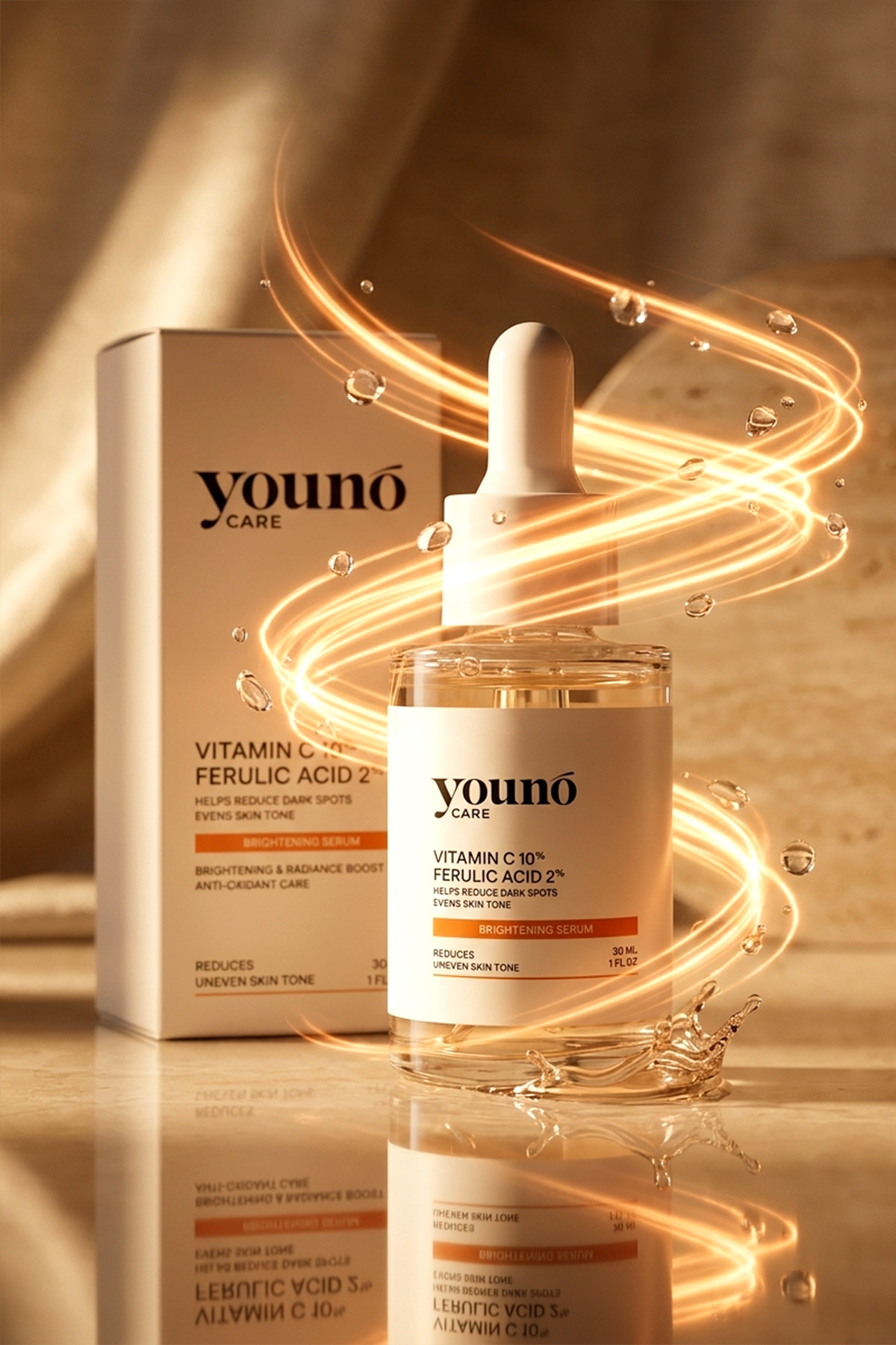 %10 C Vitamini Serum 3'lü Vitamin C Kompleksi 30 ml | Ferulic Acid | Hyaluronik Asit | Leke Karşıtı — YC-SKN-VCS-30 — تصویر 8 از 8