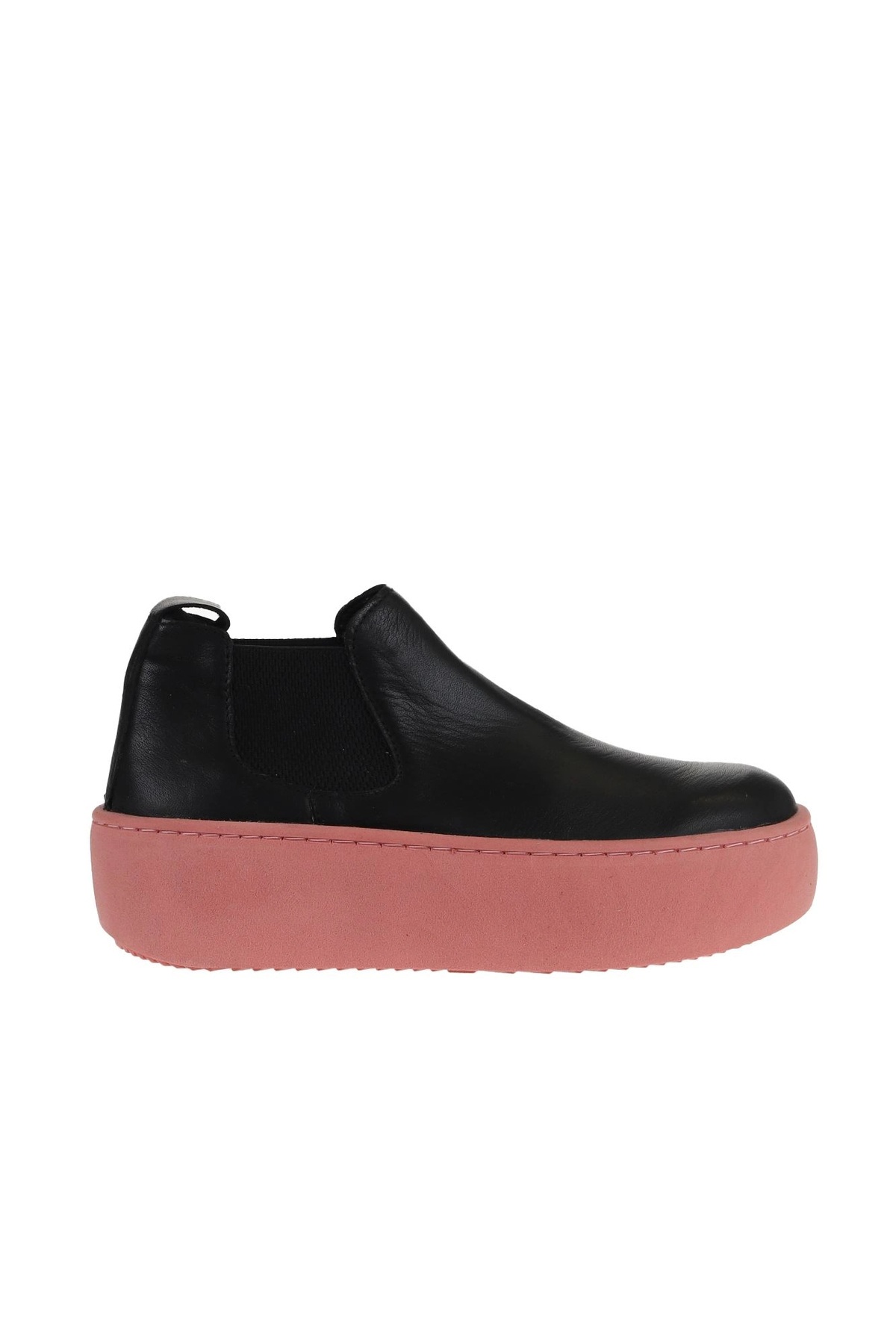 Bueno Shoes Siyah Pembe Deri Kadın Dolgu Topuklu Bot 01wv5505 görsel 2