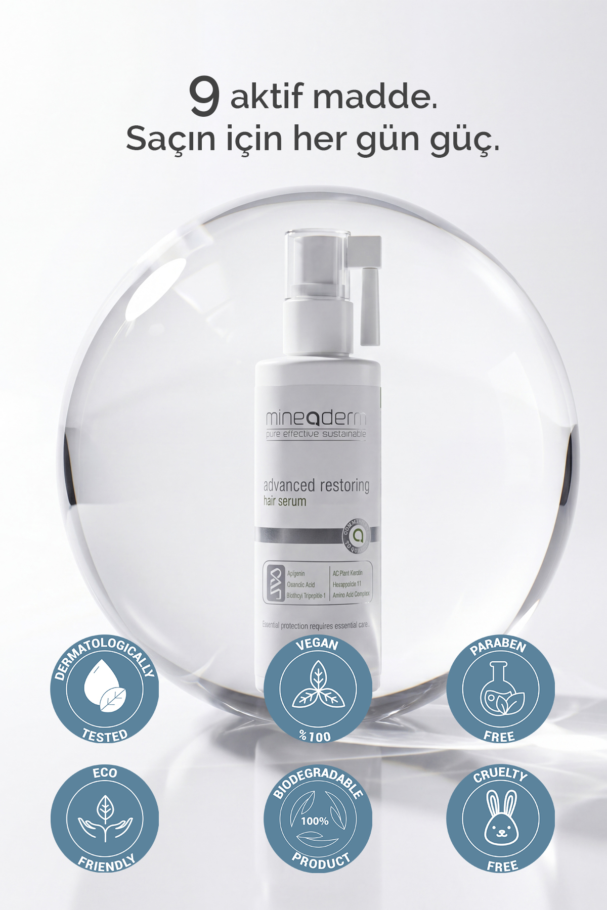Saç Dökülme Karşıtı Bakım Serumu / Advanced Restoring Hair Serum 100 ml — 8680525350594 — تصویر 7 از 7
