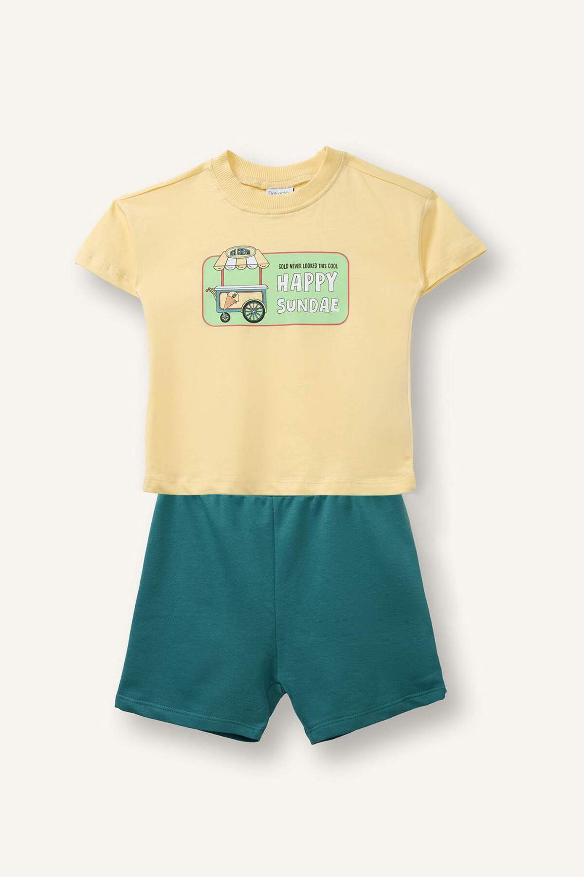 Defacto Food Printed 2-Piece Set for Baby Boy G8325A526Hs