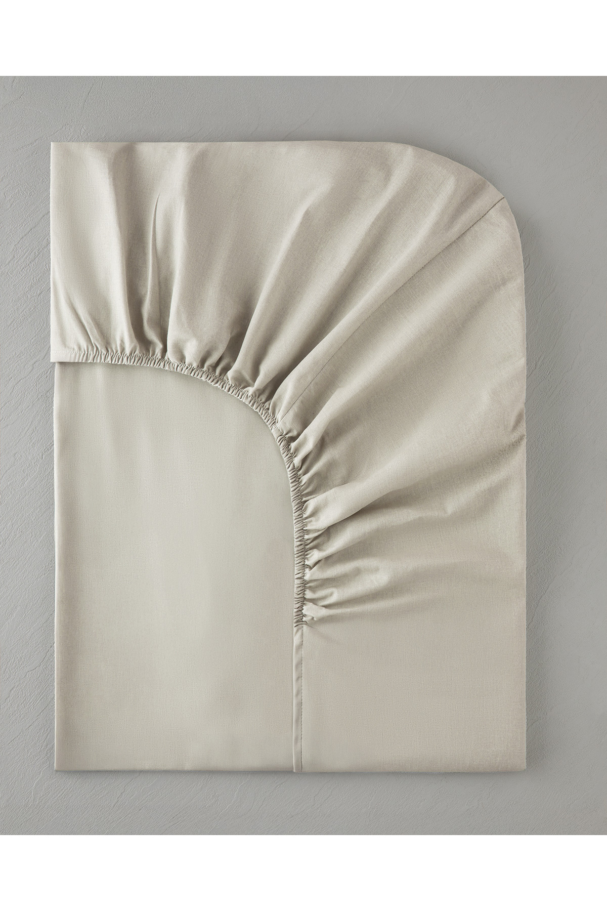Novella Premium Pamuk Dokulu Tek Kişilik Lastikli Çarşaf 100x200 cm Krem