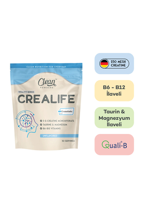 Clean Powders Crealife Alman Patentli (Creavitalis®) Kreatin Monohidrat 168 gr