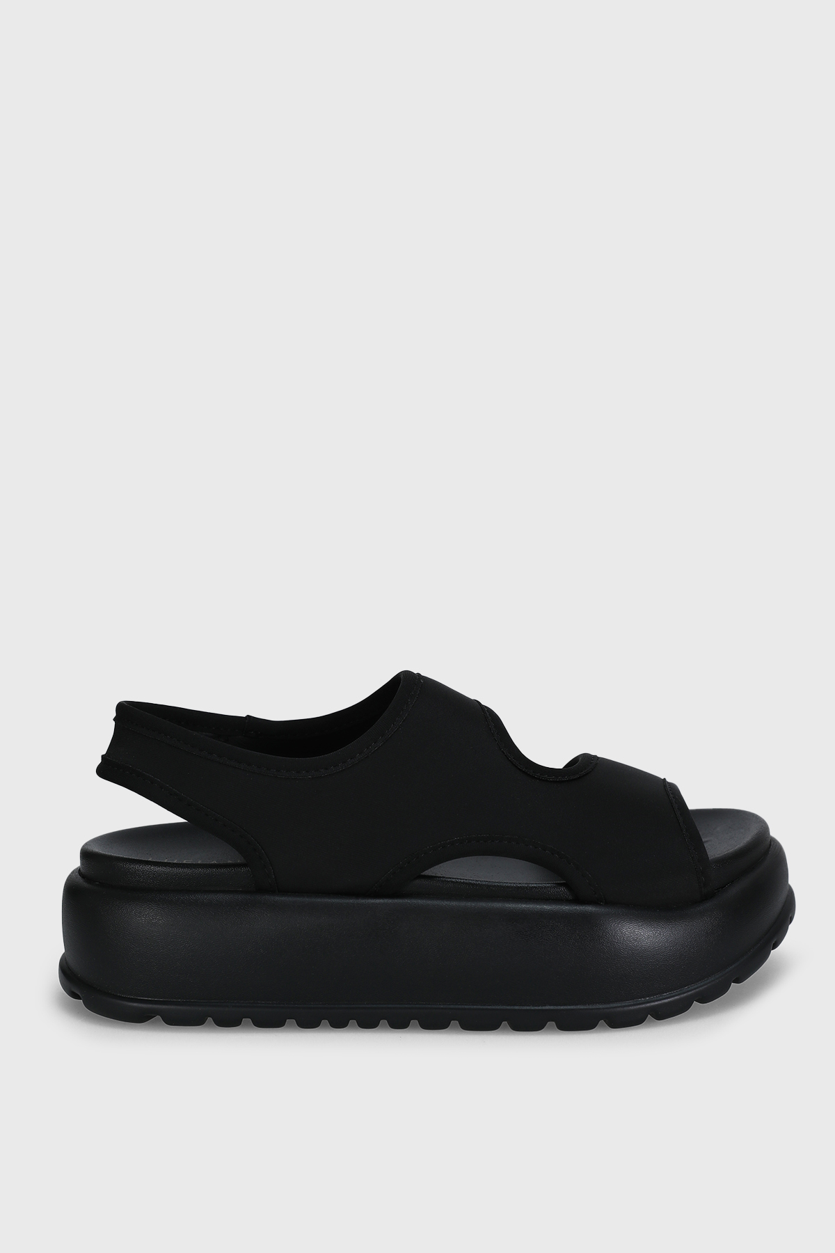 Lufian Trend Aurora New Kadın Günlük Sandalet Full Black