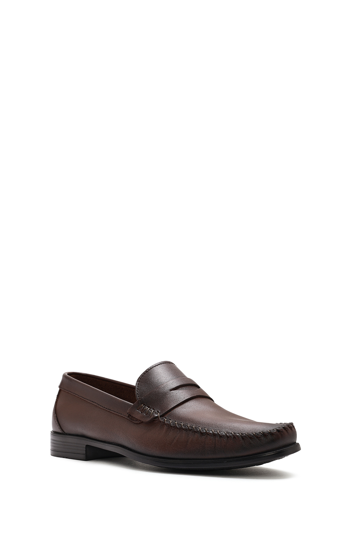 Derimod Erkek Kahverengi Deri Loafer 26SFD754118 görsel 7