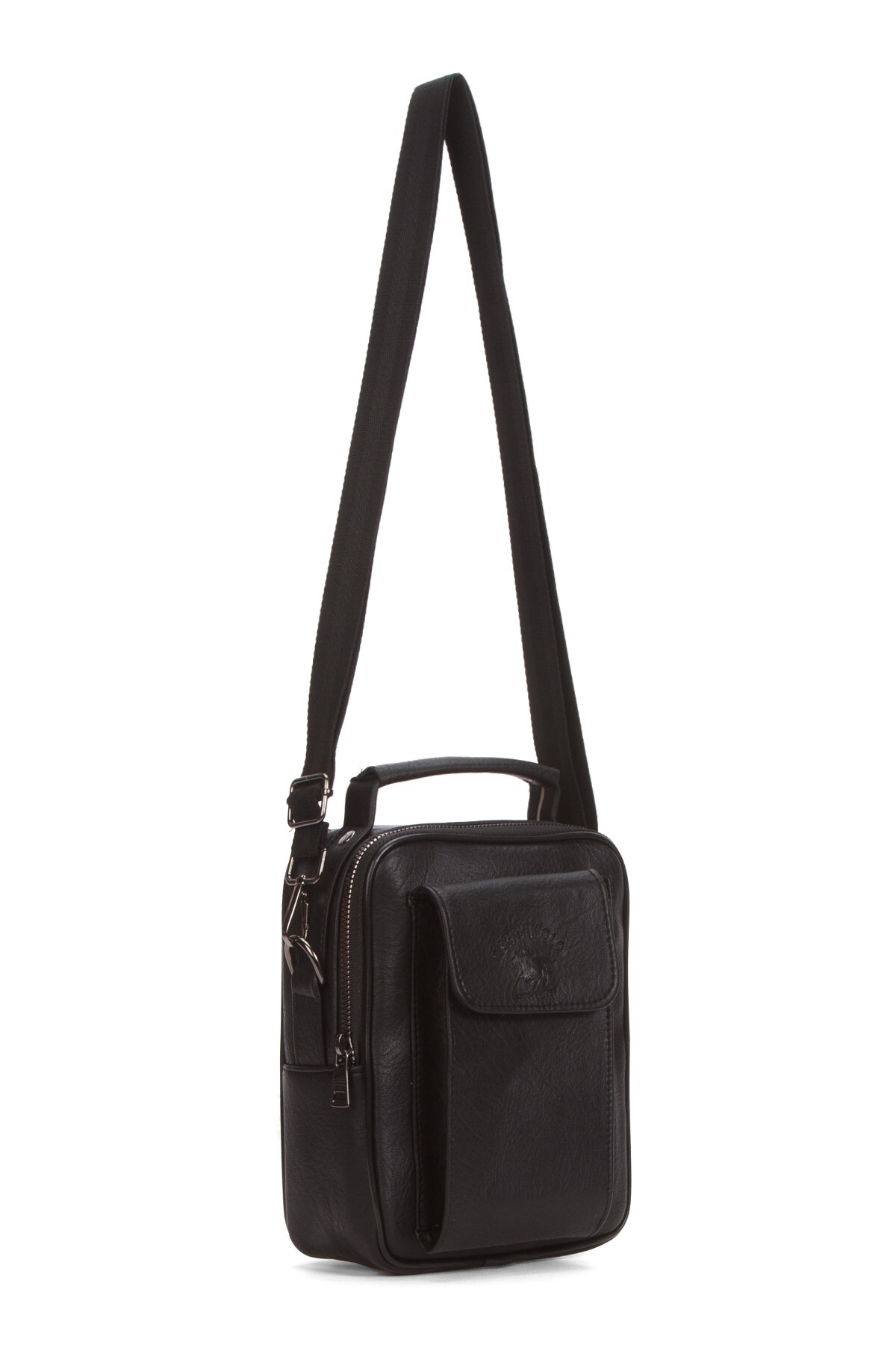 Newish Erkek Mekanizmalı Cüzdan ve Deri Kapaklı Omuz El Çantası (17X22CM) görsel 6