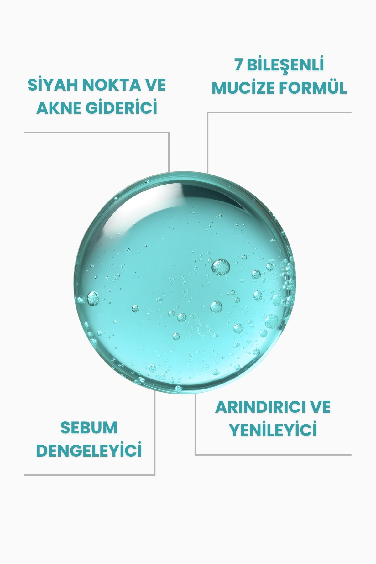 Gözenek ve Sivilce Karşıtı Perfection Serum Çinko, Niasinamid, Panthenol, Hyaluronik Asit 30 ml — clarifying — تصویر 5 از 8