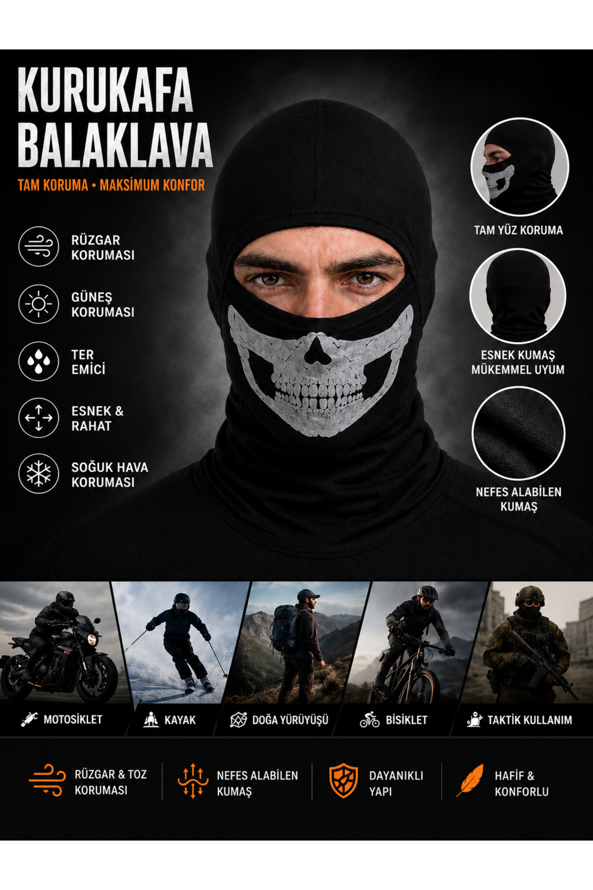 DORAX Call Of Duty Ghost Maskesi