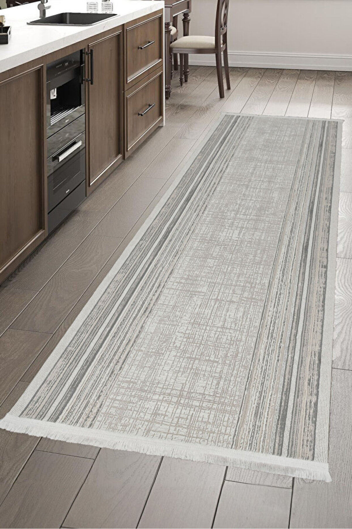 4 Square Meters - 6 Square Meters Bamboo Style Modern Woven Living Room Kitchen Carpet Antiallergic Beige
