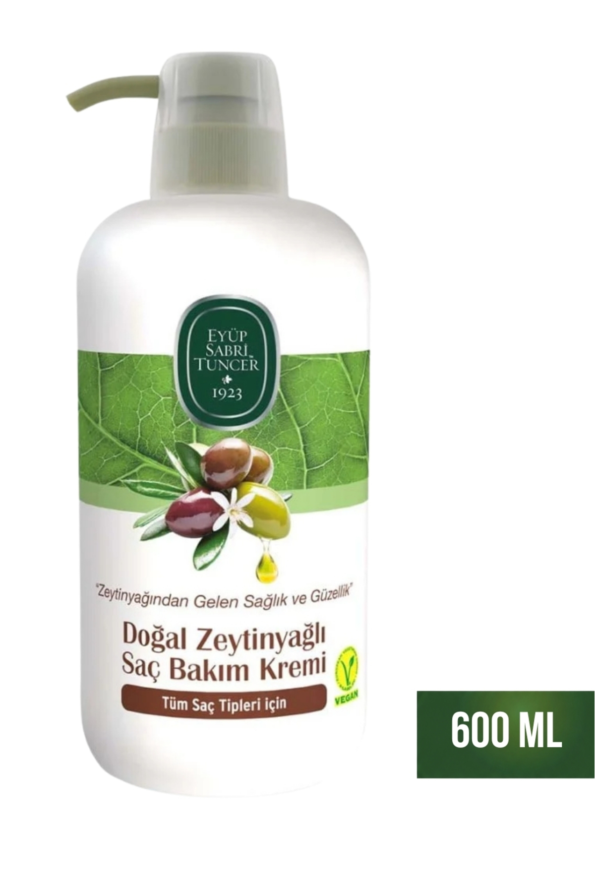 Eyüp Sabri Tuncer Doğal Zeytin Yağlı Saç Kremi 600ml — 68237
