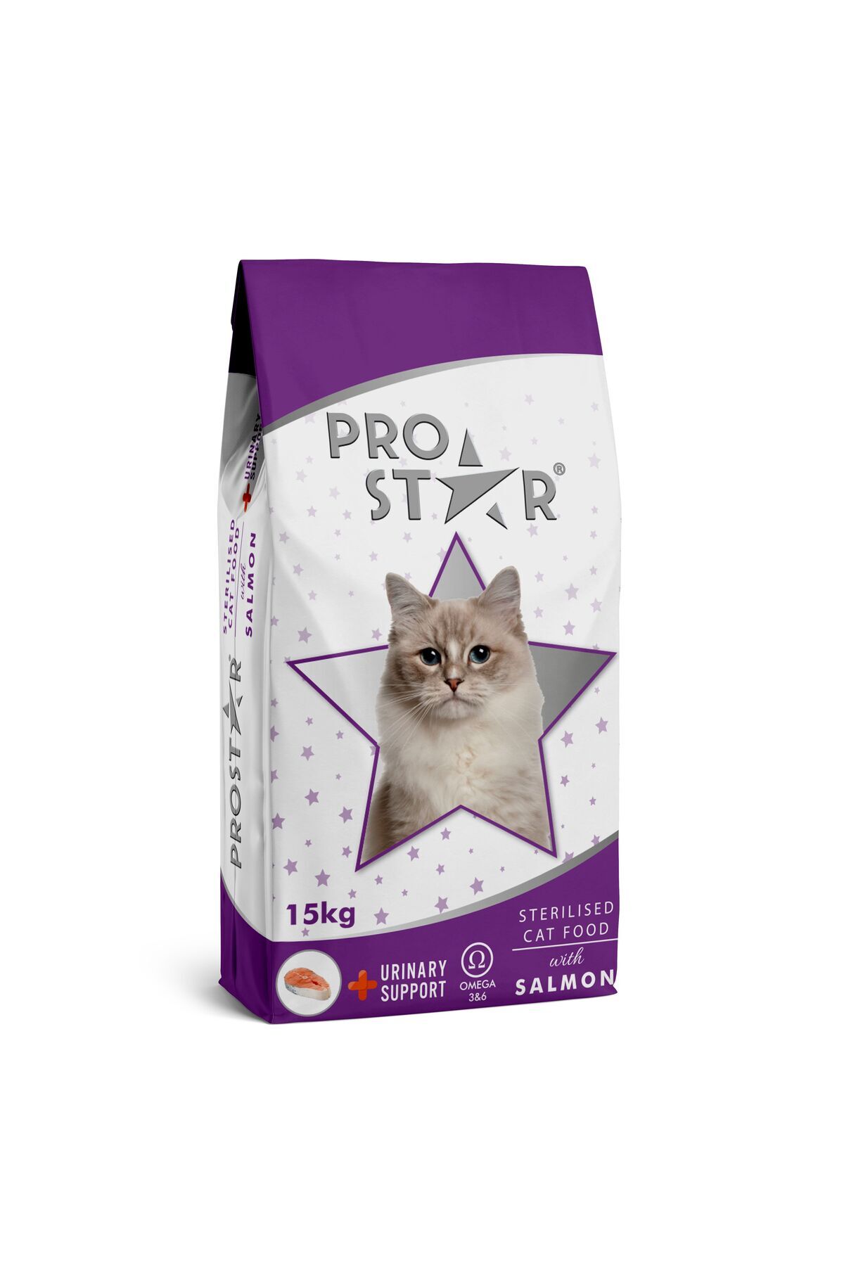 PRO STAR Kısırlaştırılmış Kedi Maması Somonlu 15 kg