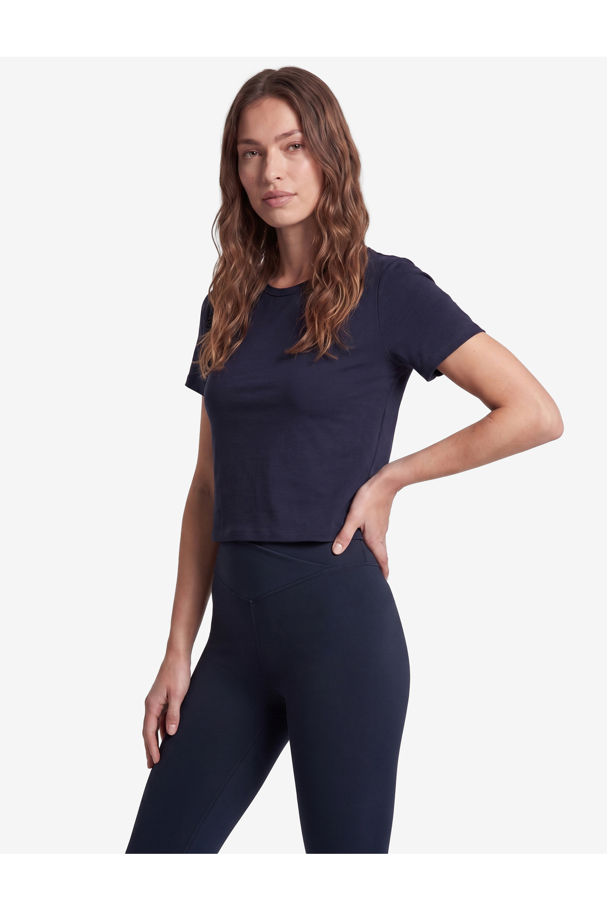 Koton Slim Fit Kısa Kollu Pamuklu Bisiklet Yaka Spor Tişört görsel 2