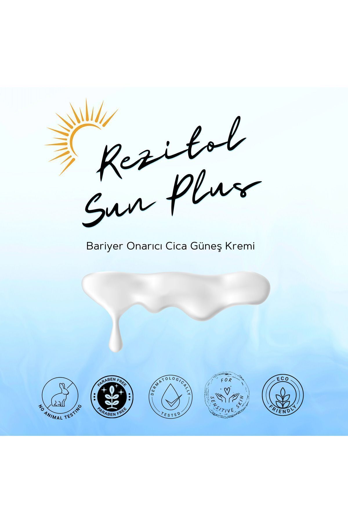 Rezitol Sun Plus Bariyer Onarıcı Cica Güneş Kremi 50ml SPF 50+ — SUN PLUS — تصویر 6 از 6