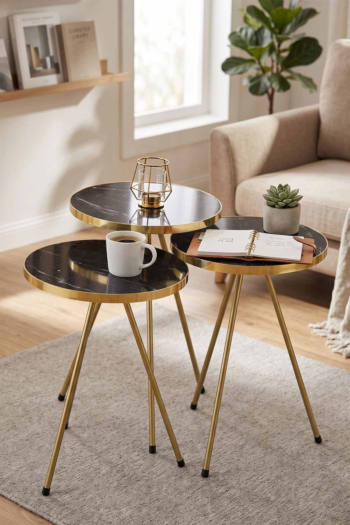 Goldfalez Metal Gold Zigon Siyah 3'lü görsel 2