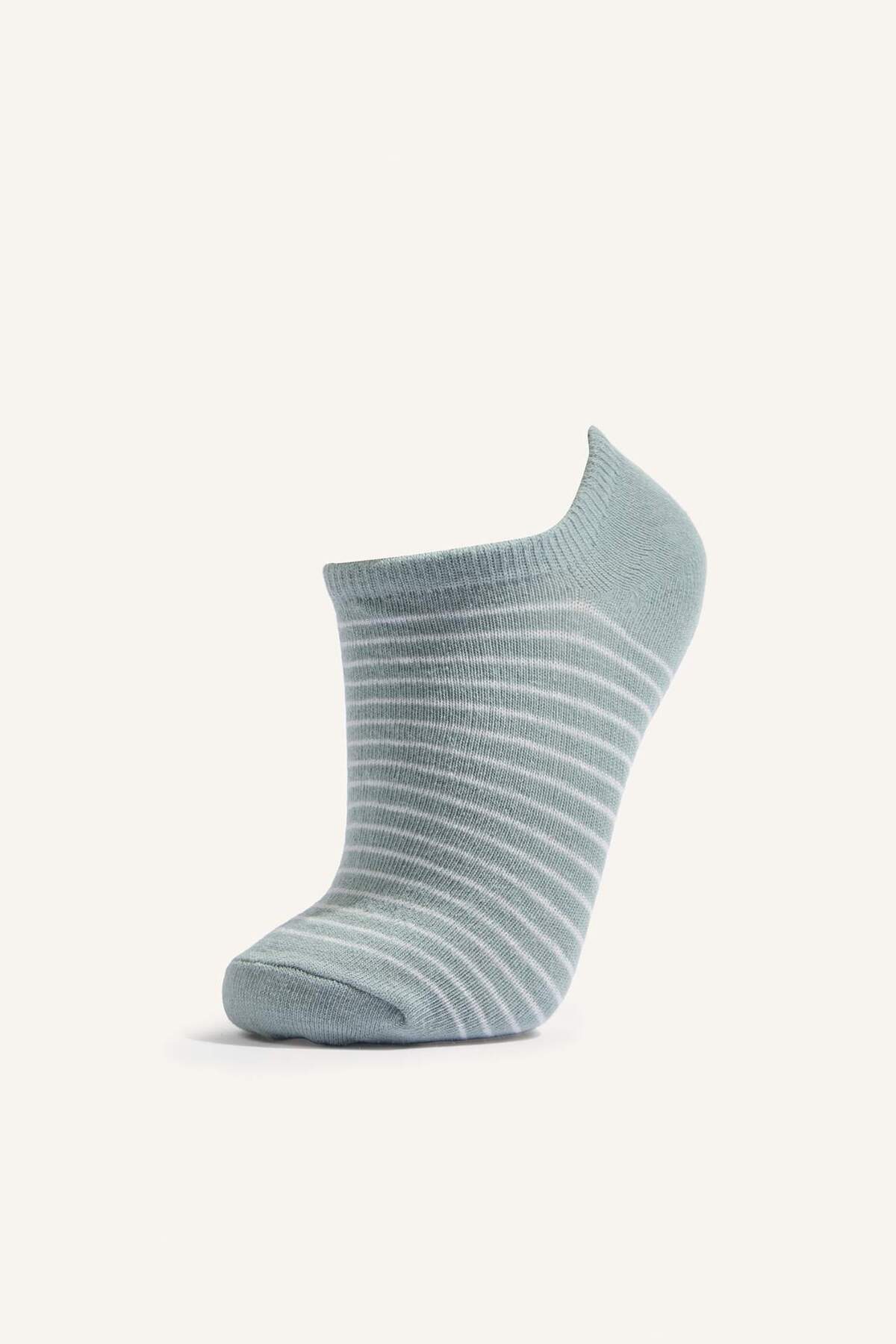 DeFacto Kadın Görünmez 5'li Pamuklu Sneaker Karma Çorap I3472AXNS görsel 2