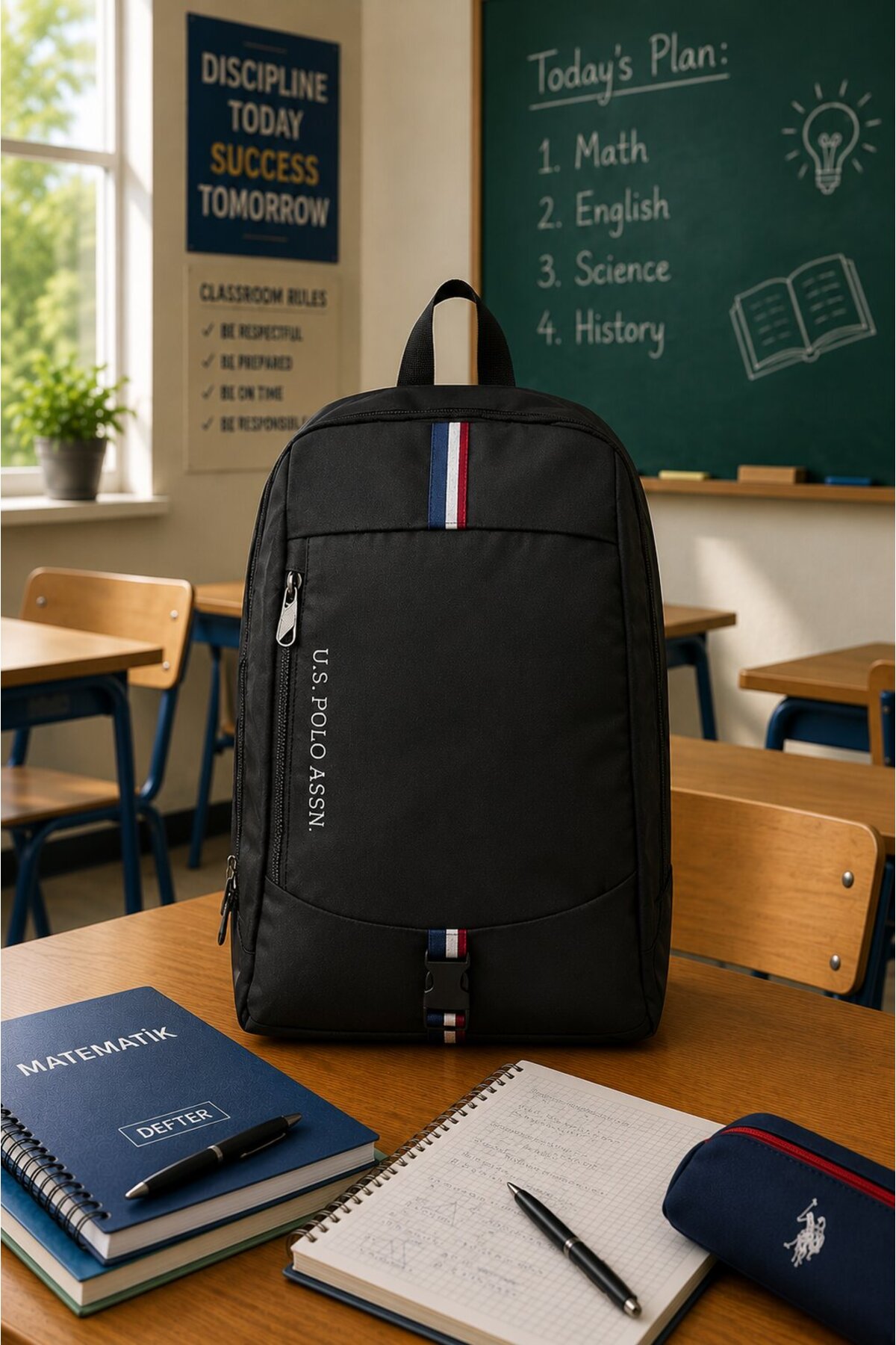 U.S. Polo. Assn. Unisex Okul Çantası PLCAN24338