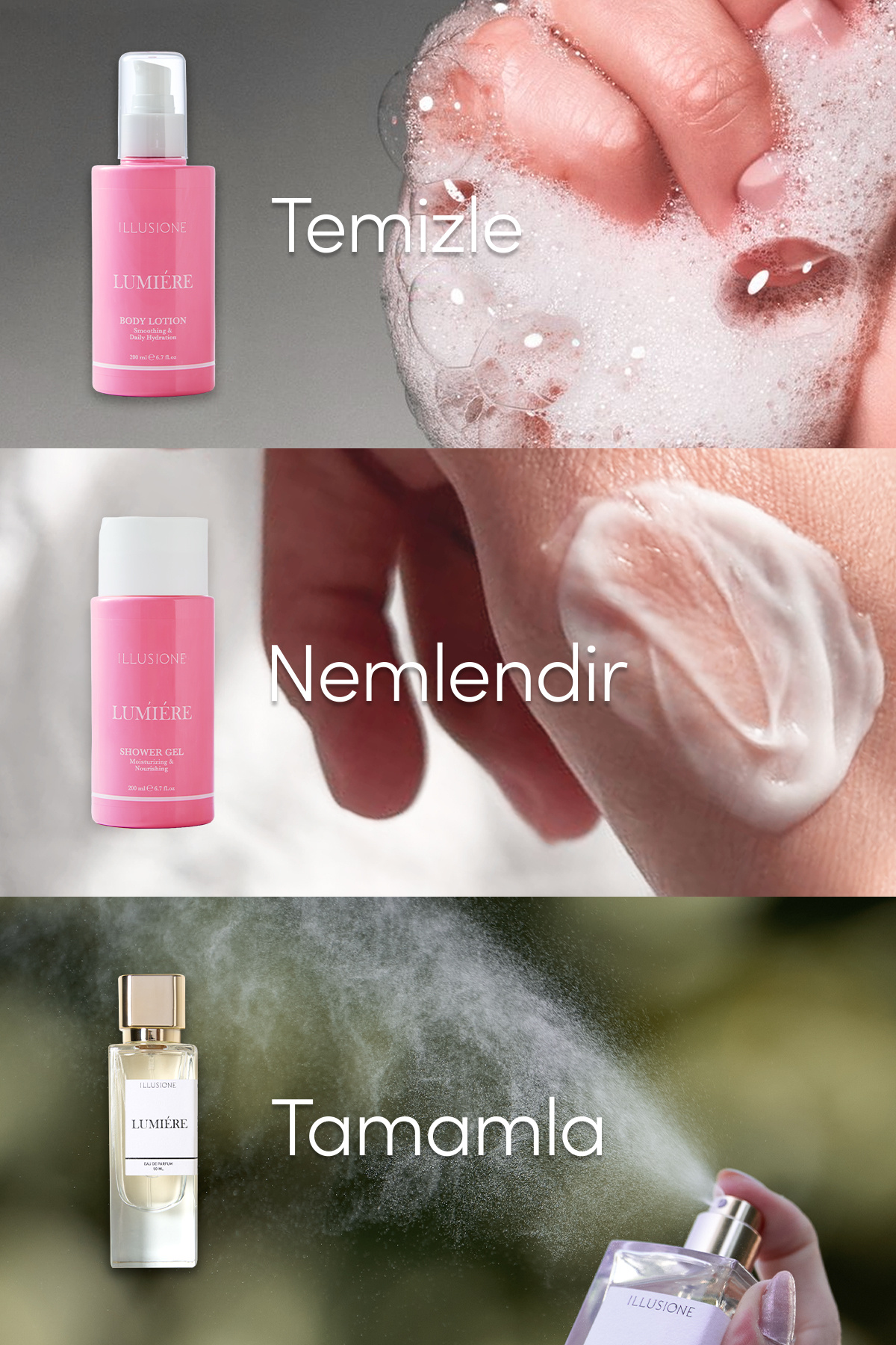 Lumiere Vücut Losyonu - Yoğun Nemlendirici - 200ml — ILV001 — تصویر 4 از 6