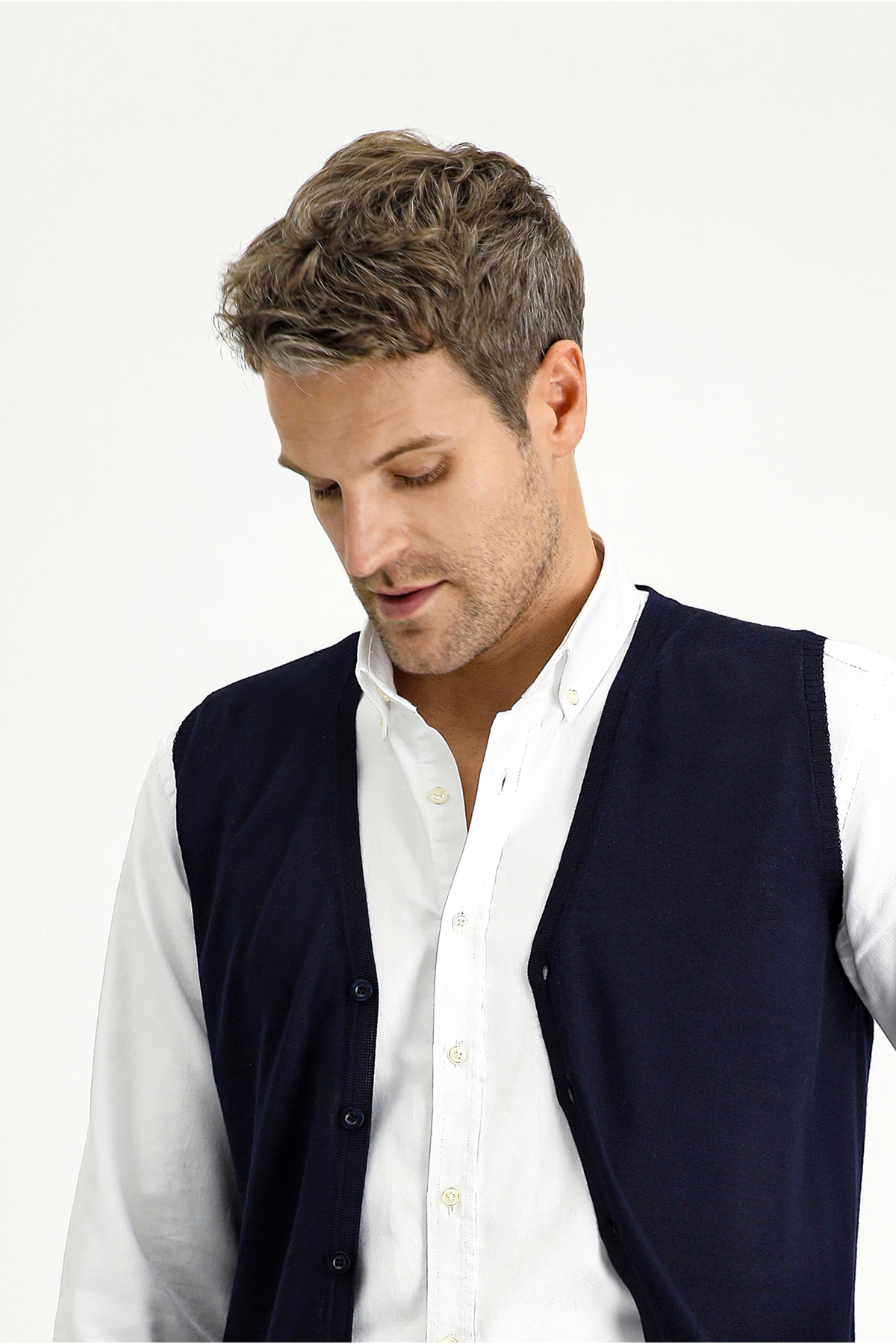 Kiğılı Slim Fit Dar Kesim Yünlü Triko Yelek görsel 4