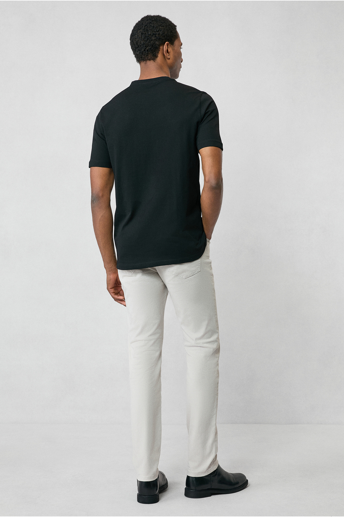 Kiğılı Bisiklet Yaka Slim Fit %100 Pamuk Tişört görsel 7