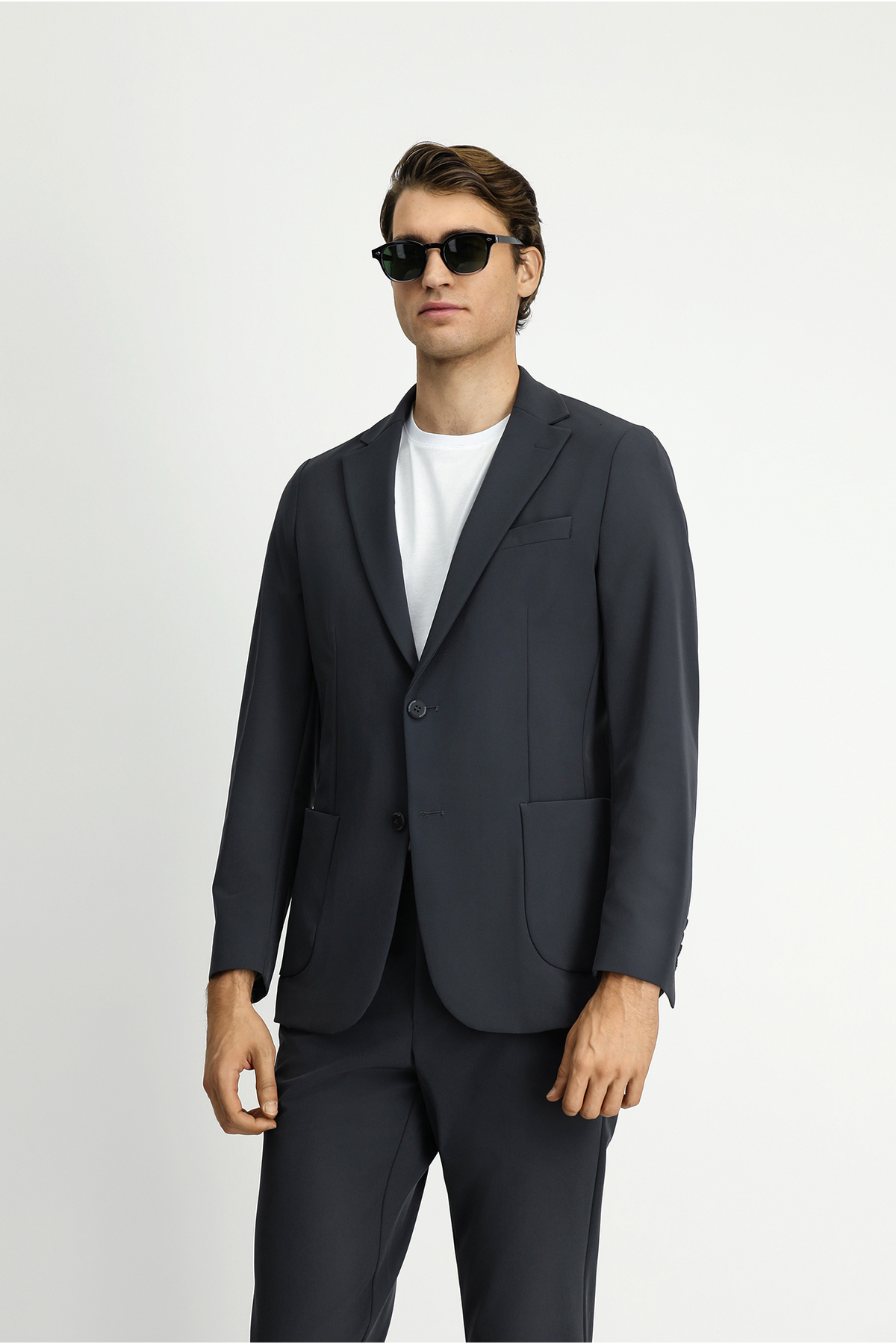 کت و شلوار Techno-Line 7 Drop Super Slim Fit Extra Narrow Cut — خاکستری KSSZ1D76DZ070 — تصویر 4 از 7