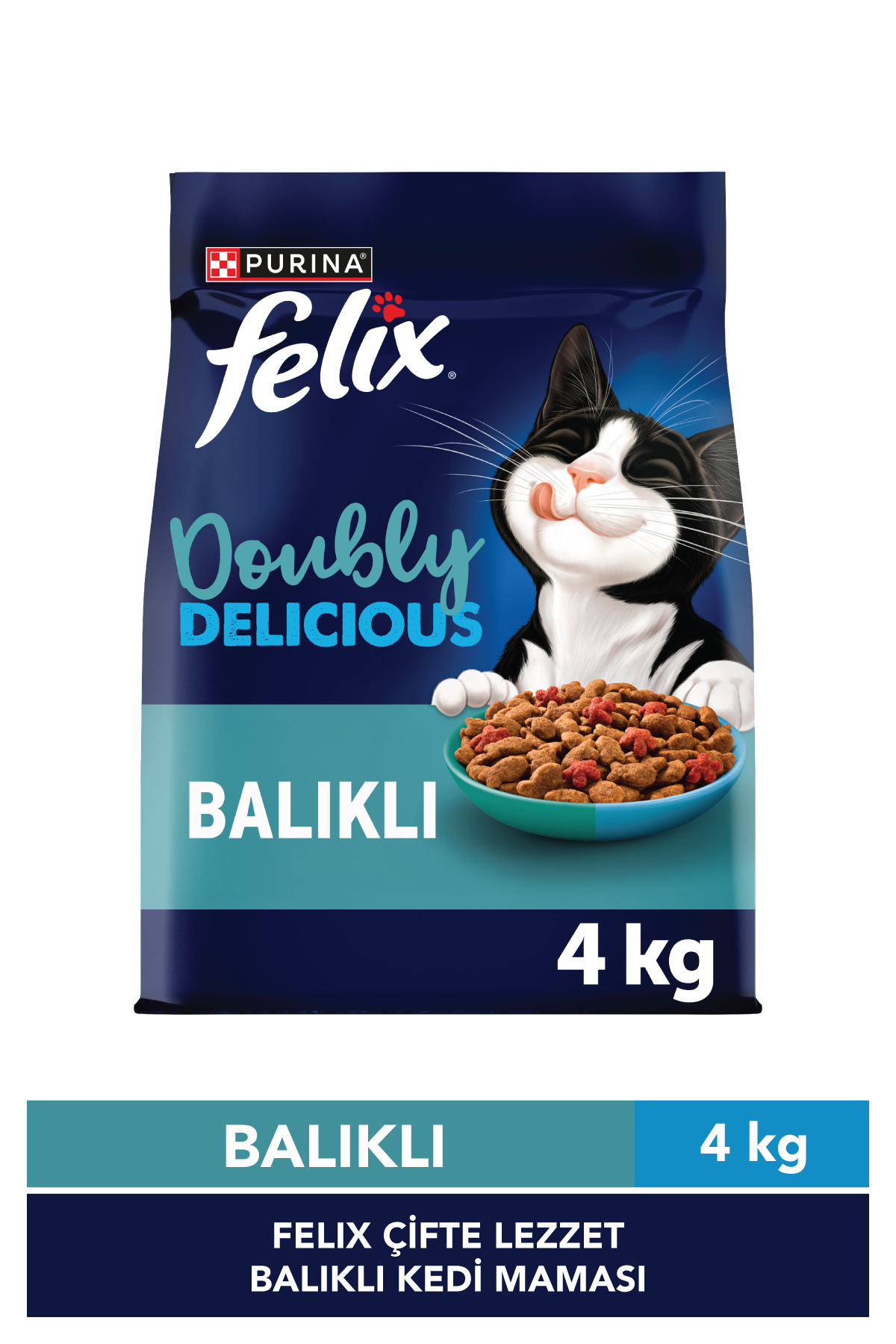 FELIX Kuru Kedi Maması Balıklı 4kg
