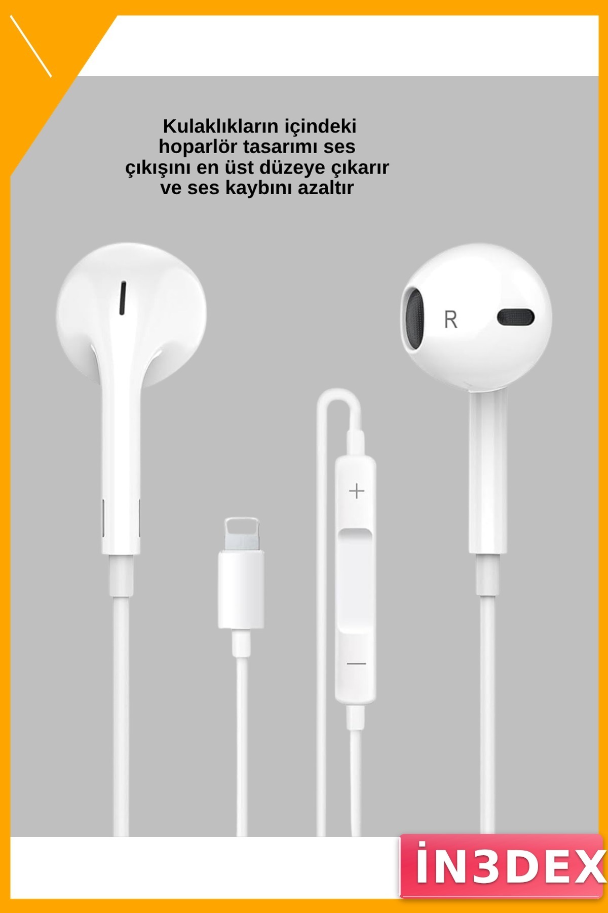Kulak İçi Kablolu Kulaklık Stereo Ses Mikrofonlu Siyah
