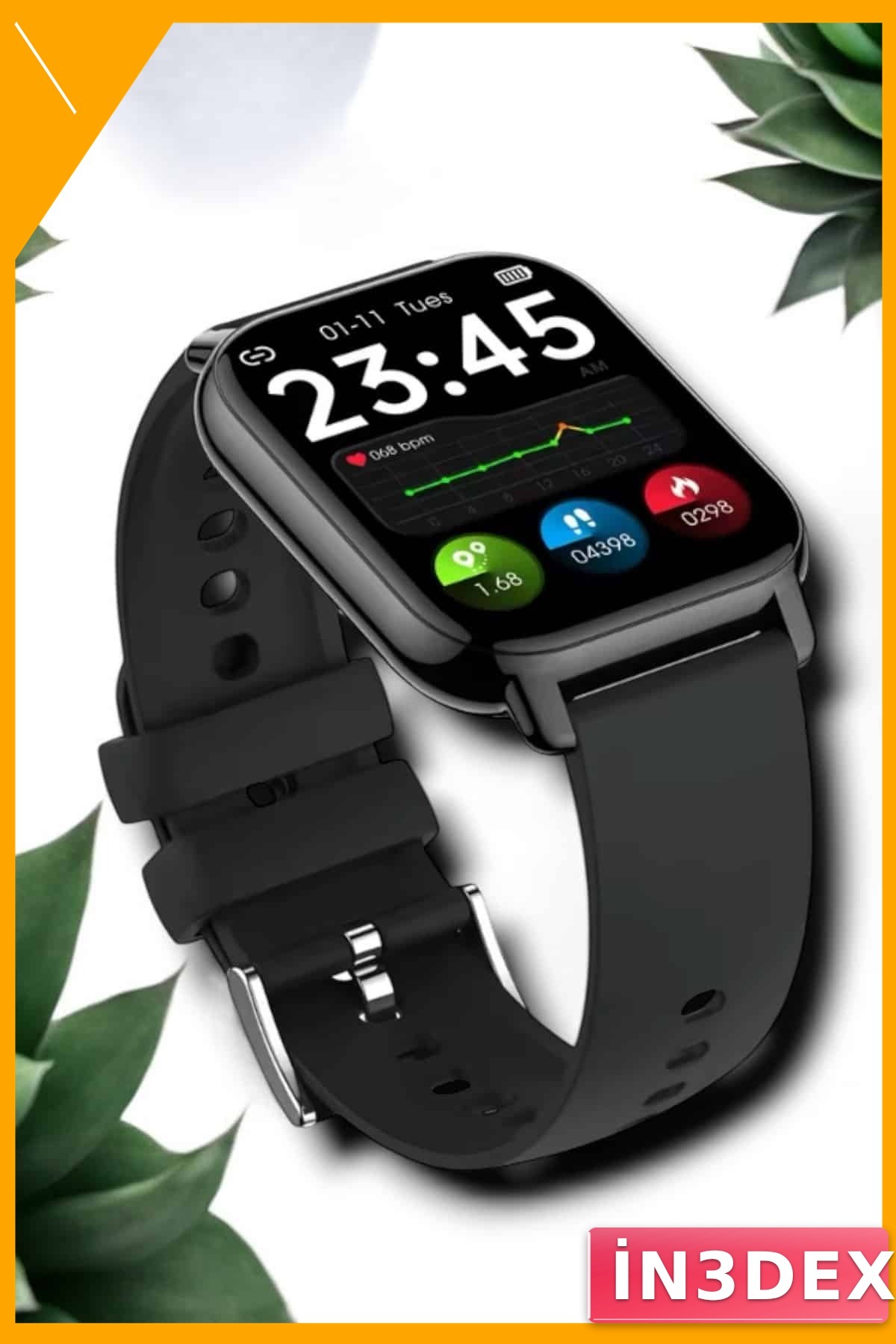 Su Geçirmez Bluetooth Akıllı Saat GPS Adımsayar Nabız Takibi