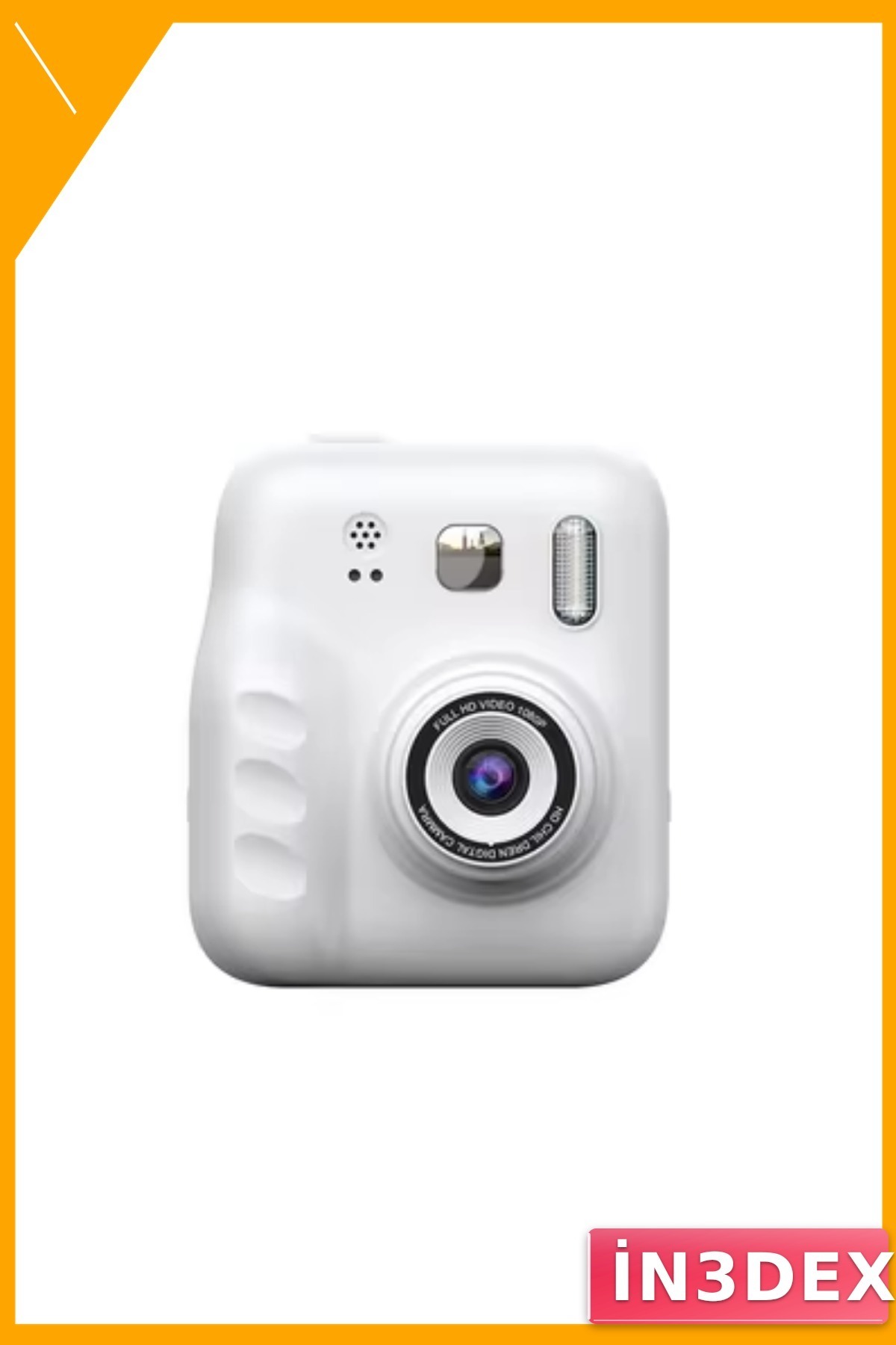 Anında Baskılı Çocuk Fotoğraf Makinesi Video Çekim 4 Rulo Kağıt Hediyeli