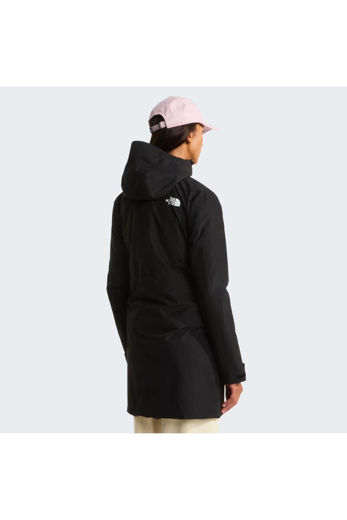 THE NORTH FACE W DRYVENT HIKESTELLER PARKA Kadın Ceket NF0A8G6ZJK31 Siyah-L görsel 4