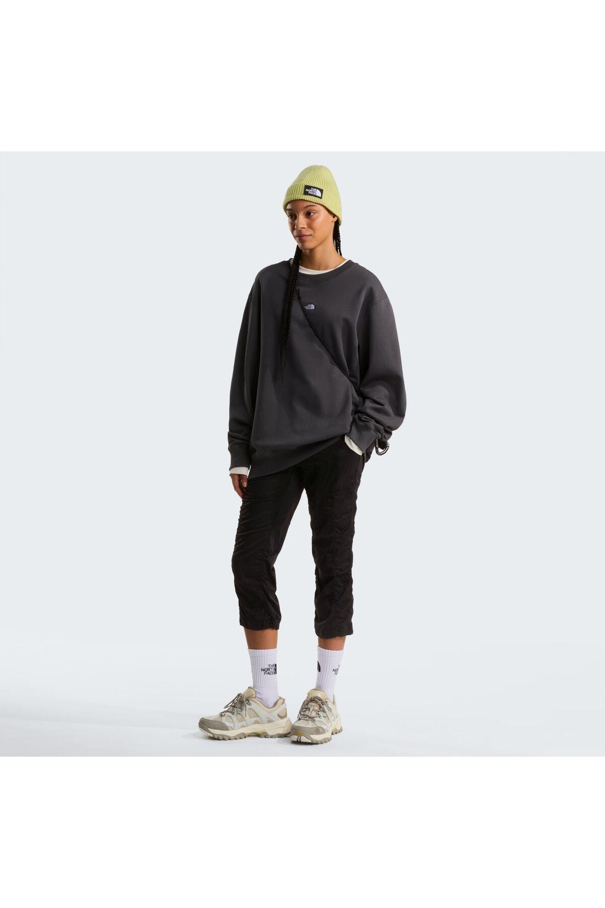 THE NORTH FACE U ESSENTIAL LIGHT RELAXED CREW Unisex Sweatshirt NF0A8GQCRHI1 Gri-XL görsel 4