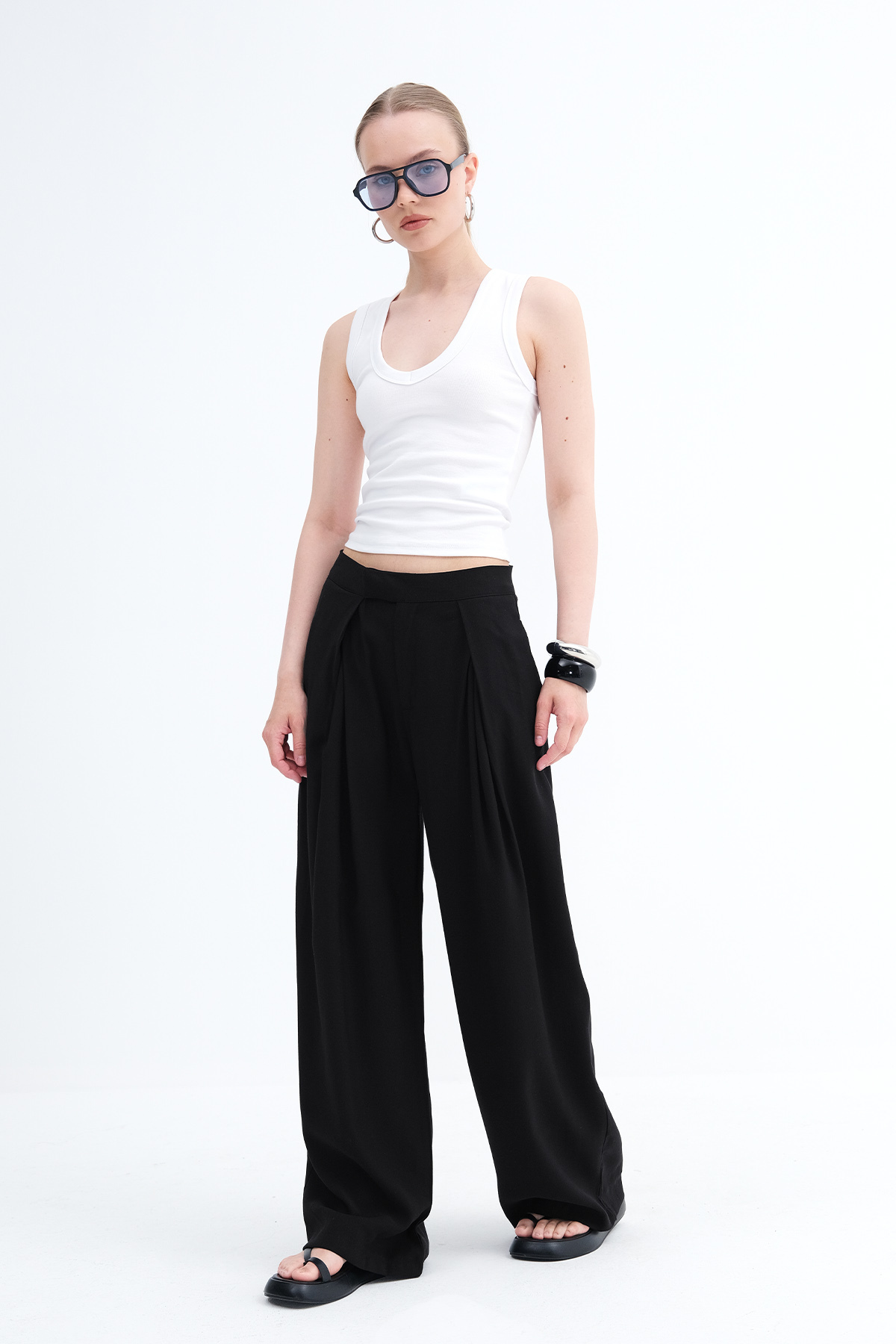 Addax Gizli Kopçalı Wide Leg Pantolon PN18302 - Fiyatı, Yorumları