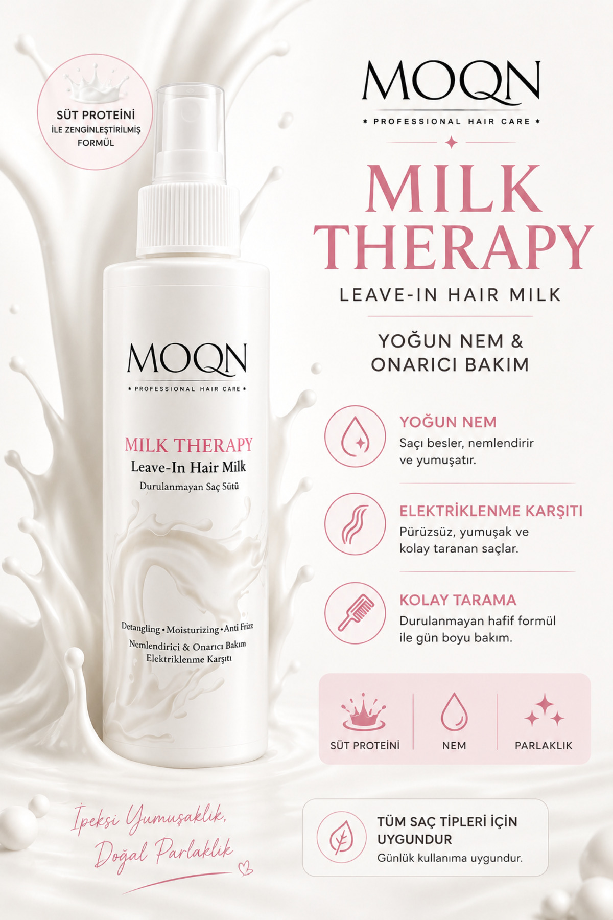 Milk Therapy Leave-In Hair Milk — MOQN-MT-250