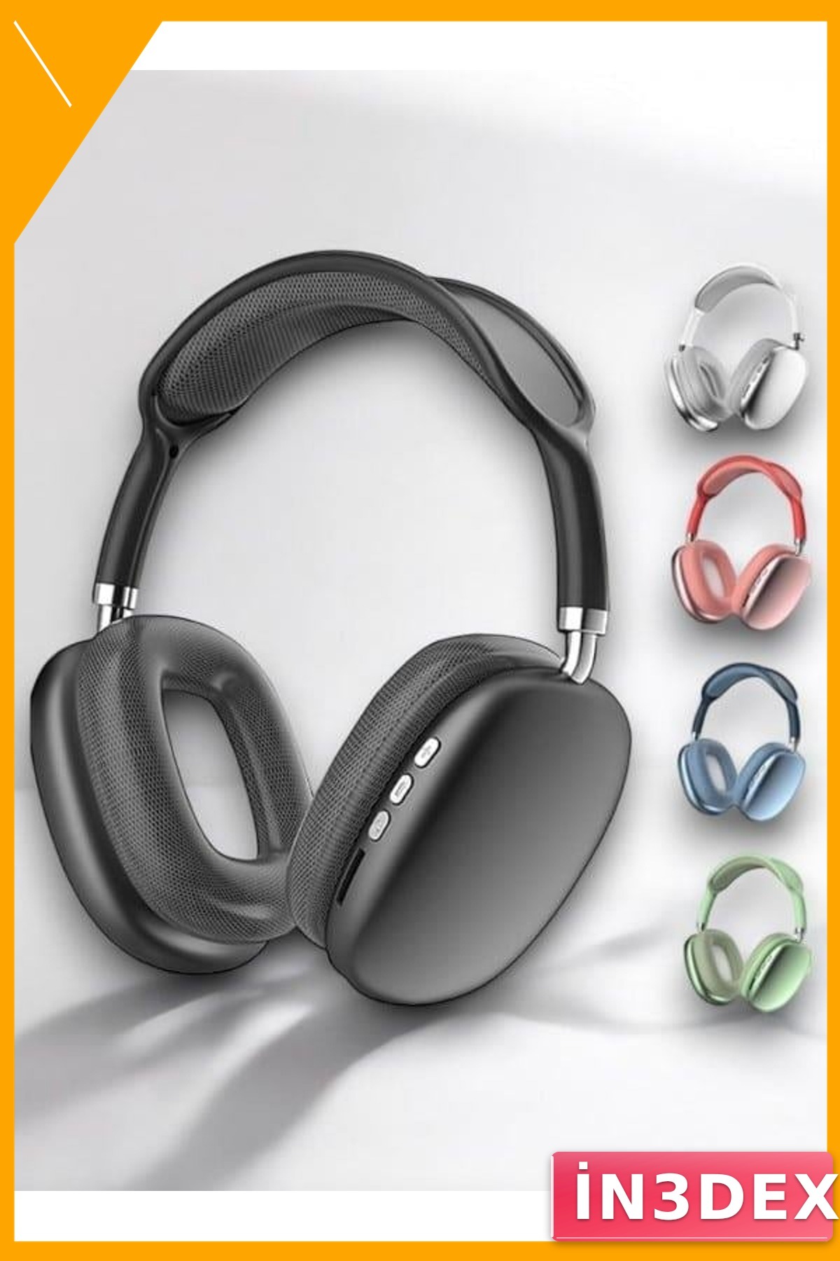 Bluetooth Kulak Üstü Kulaklık P9 Pro Plus Siyah Uzamsal Ses