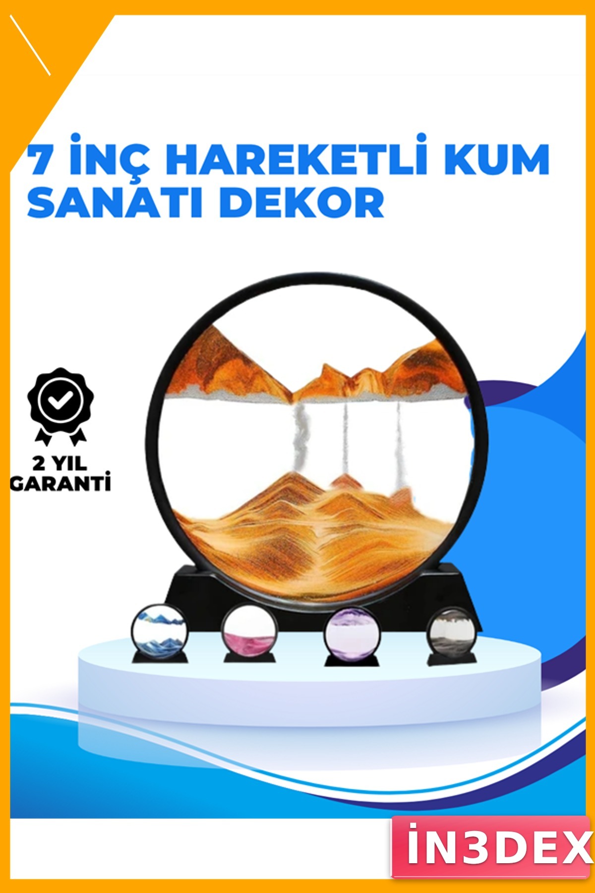 Dinamik Kum Tablosu günlük yoğunluk Giderici Cam Sanatsal Masa Dekoru