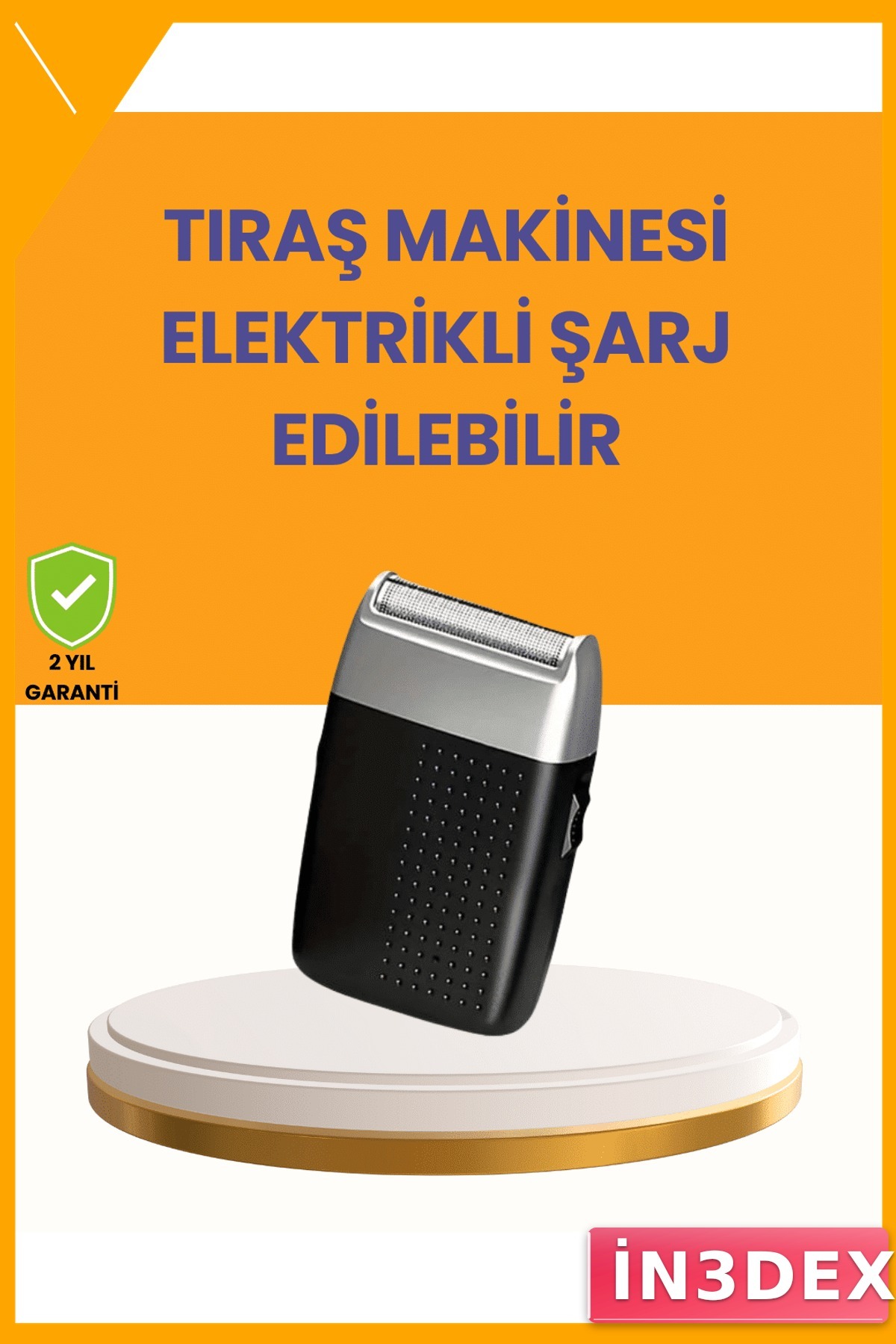 Şarjlı Saç ve Sakal Kesme Makinesi Sessiz Profesyonel Tıraş
