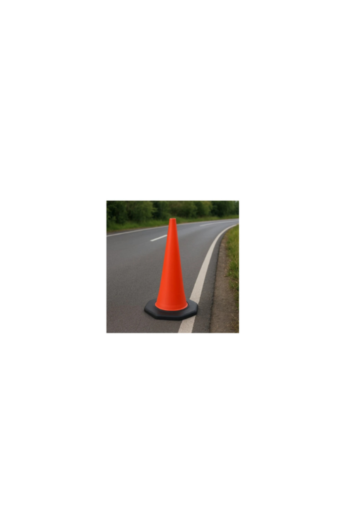 Pe Trafik Konisi | Pvc Ağırlıklı – Reflektifsiz – 90 cm 2