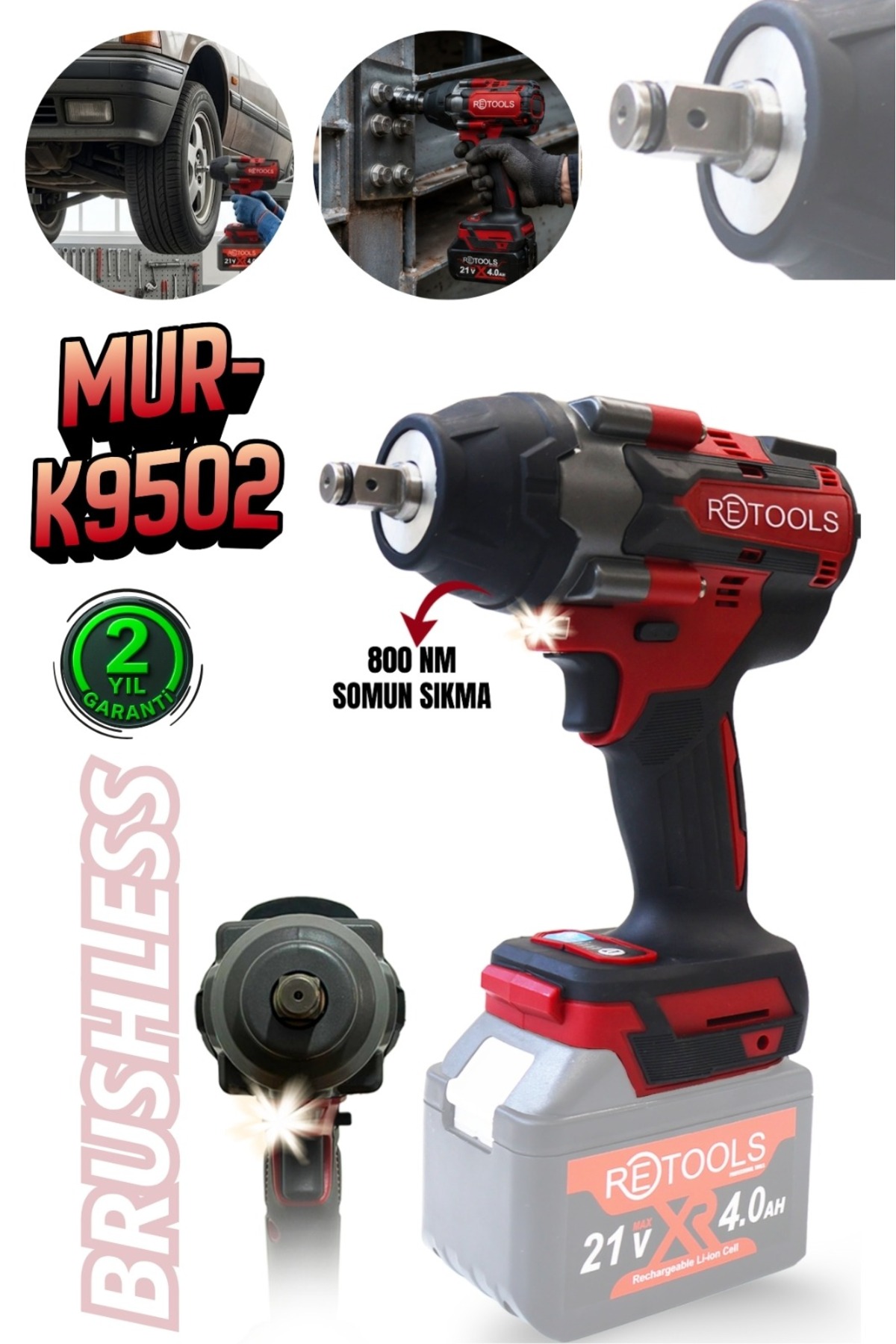 RETOOLS MUR-K9502 BORDO 800 NM TORKLU KAFA - Fiyatı, Yorumları