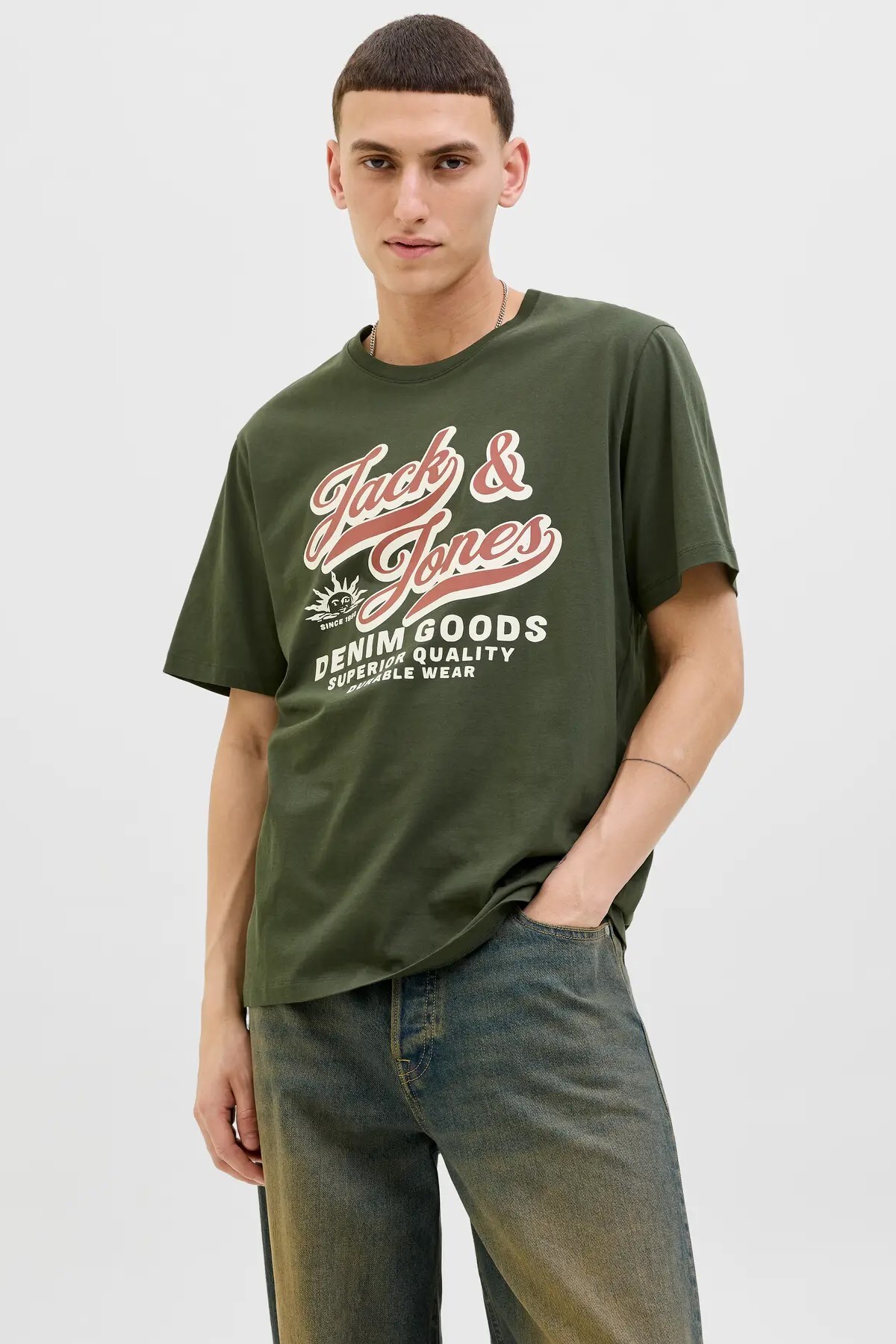 تی شرت مردانه Jjelogo جک اند جونز تی شرت ورزشی Jack & Jones