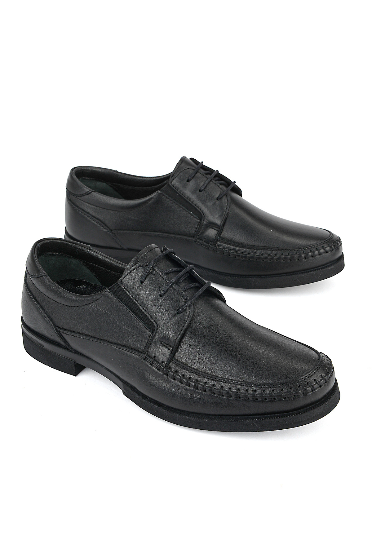 Ziya , Men's Genuine Leather Comfort Shoes 161123Z3056 Black