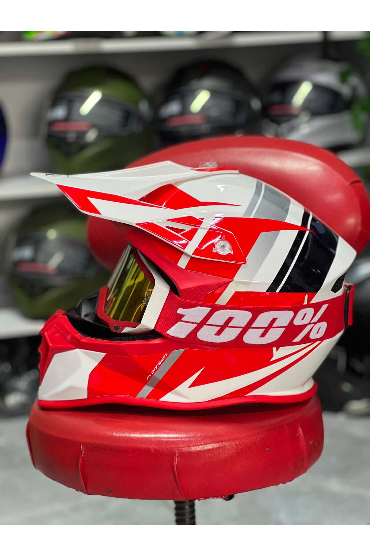 Origial Cross enduro motosiklet kaskı gözlük dahil
