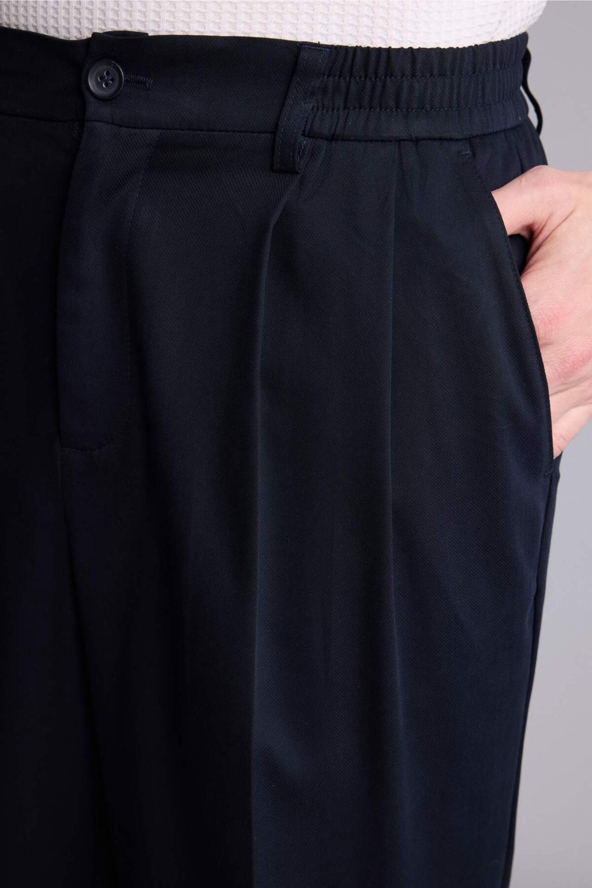 Nefes Alabilir Baggy Fit Pantolon G6724AX26SM — سرمه‌ای — تصویر 5 از 6
