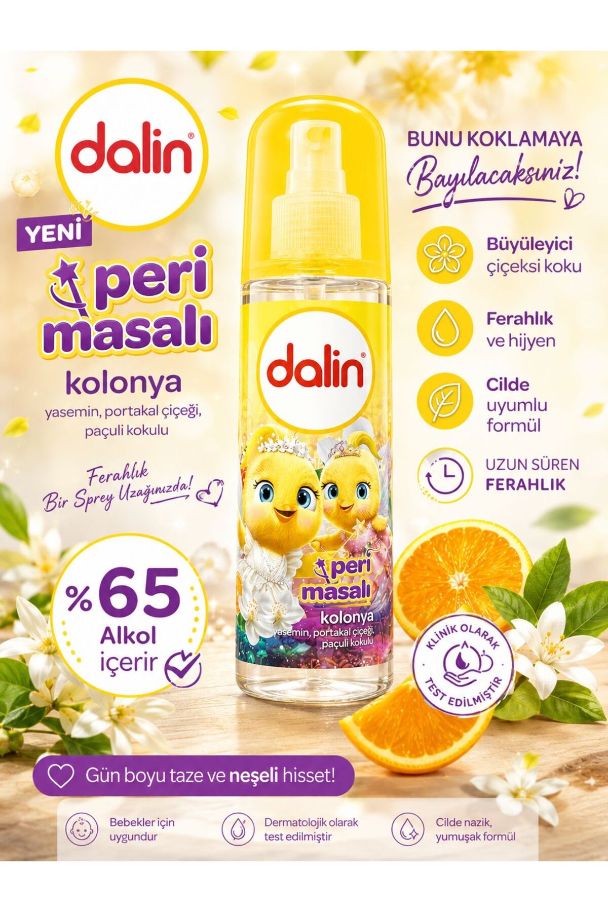 Dalin PERİ MASALI KOLONYA 150 ML YENİ