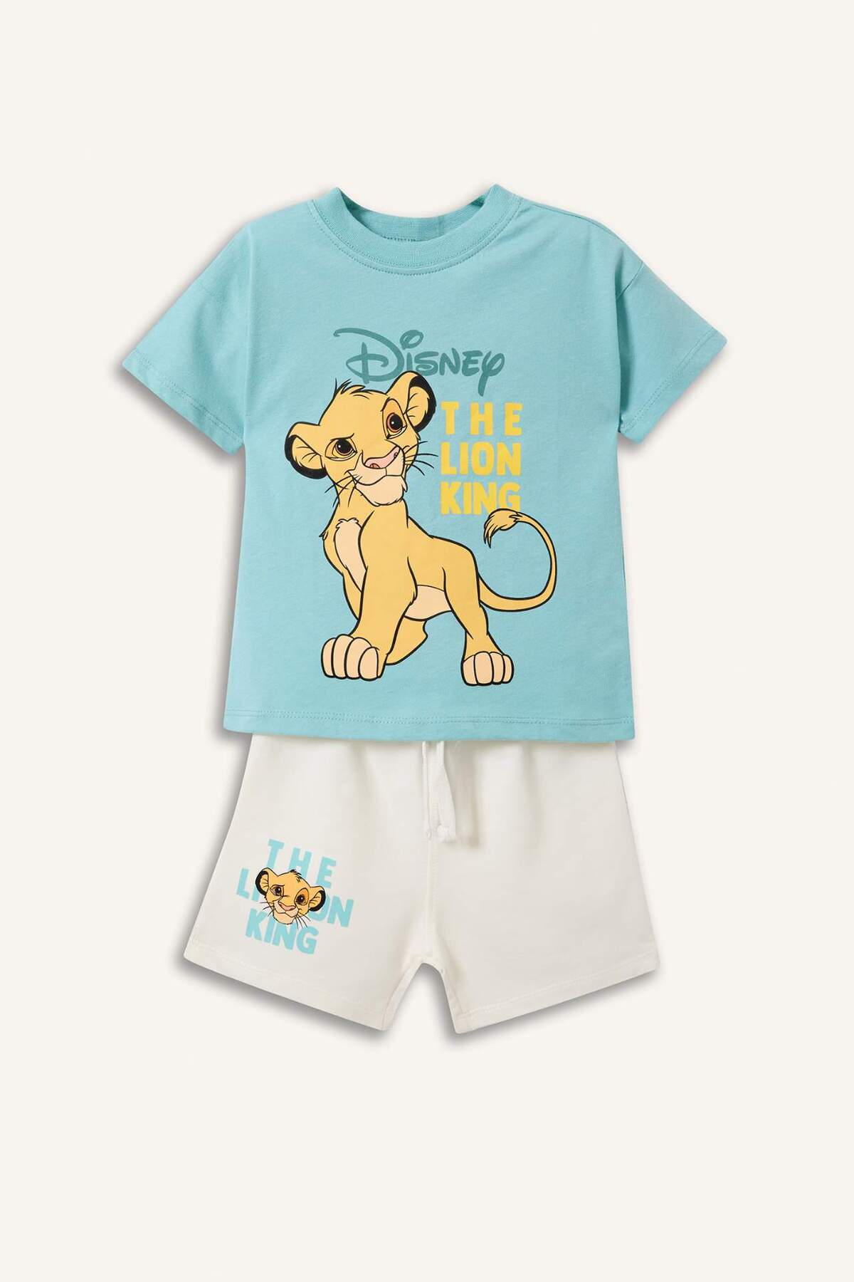 Defacto Disney Lion King 2-Piece Light Green Set for Baby Boy H4126A526Hs