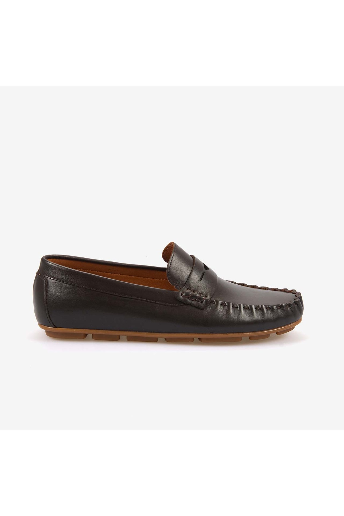 KEMAL TANCA Erkek Hakiki Deri Bağcıksız Kauçuk Tabanlı Loafer A9408