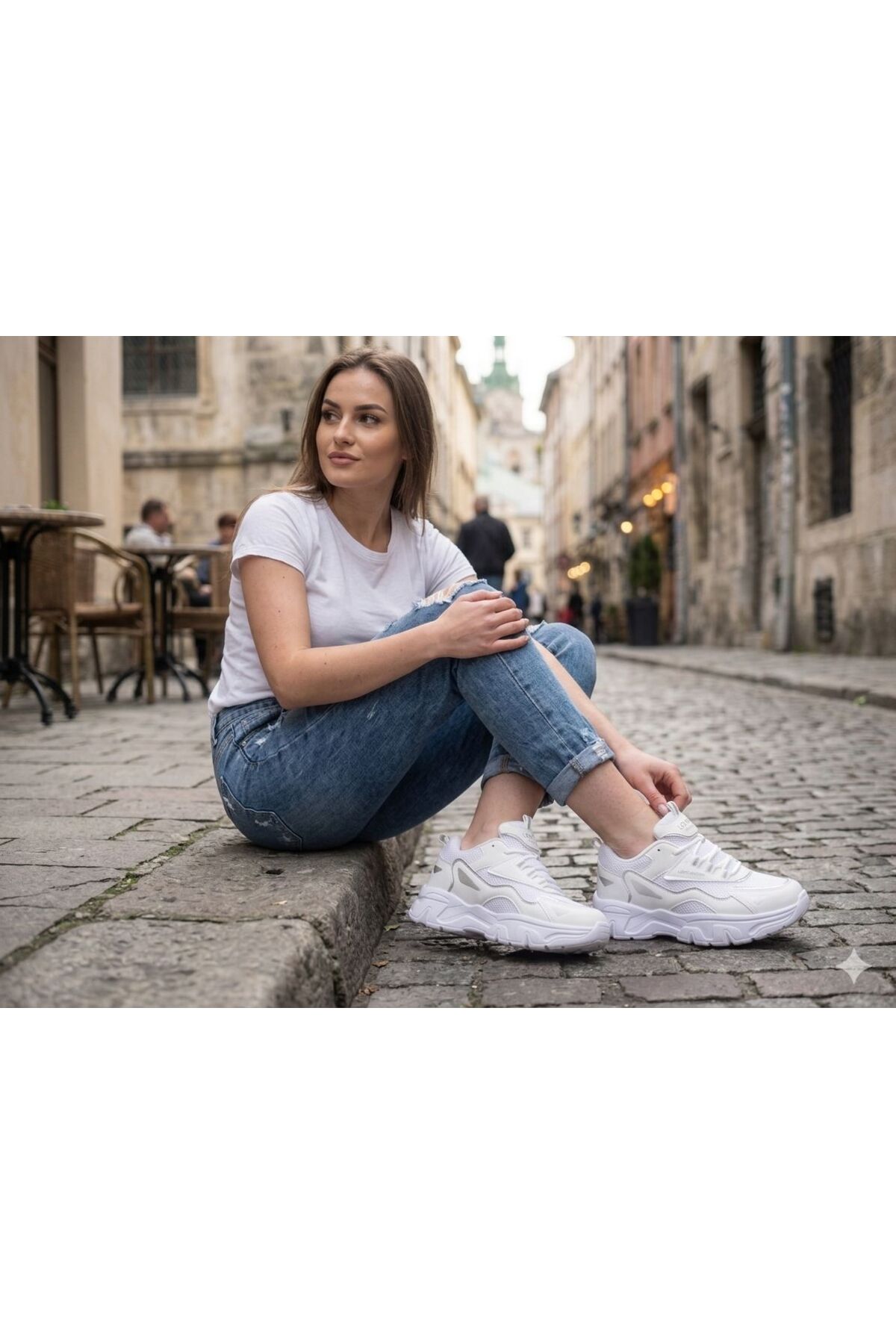 Lento Yüksek Taban Yürüyüş ve Koşu Spor Ayakkabı Sneaker görsel 2
