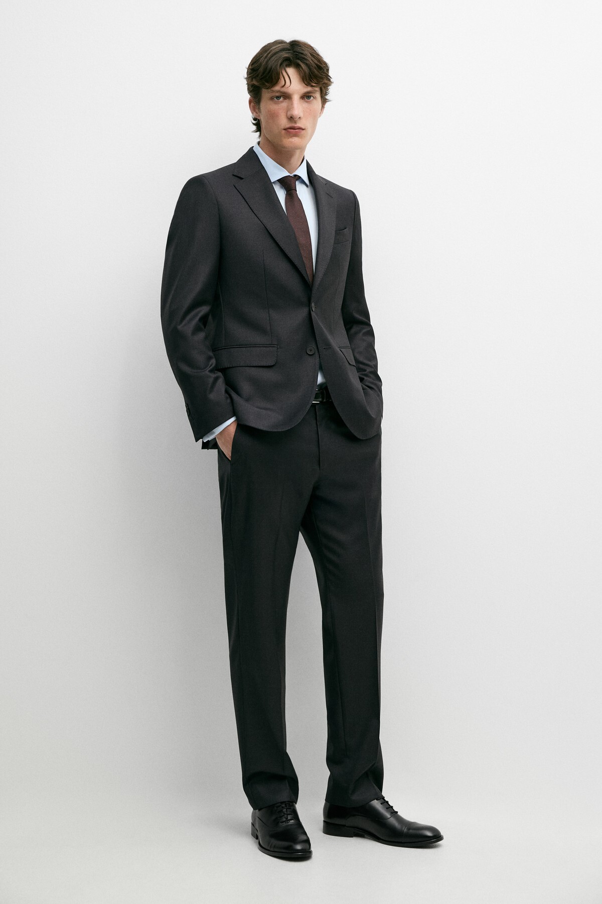 %100 soğuk yünlü takım blazer'ı
