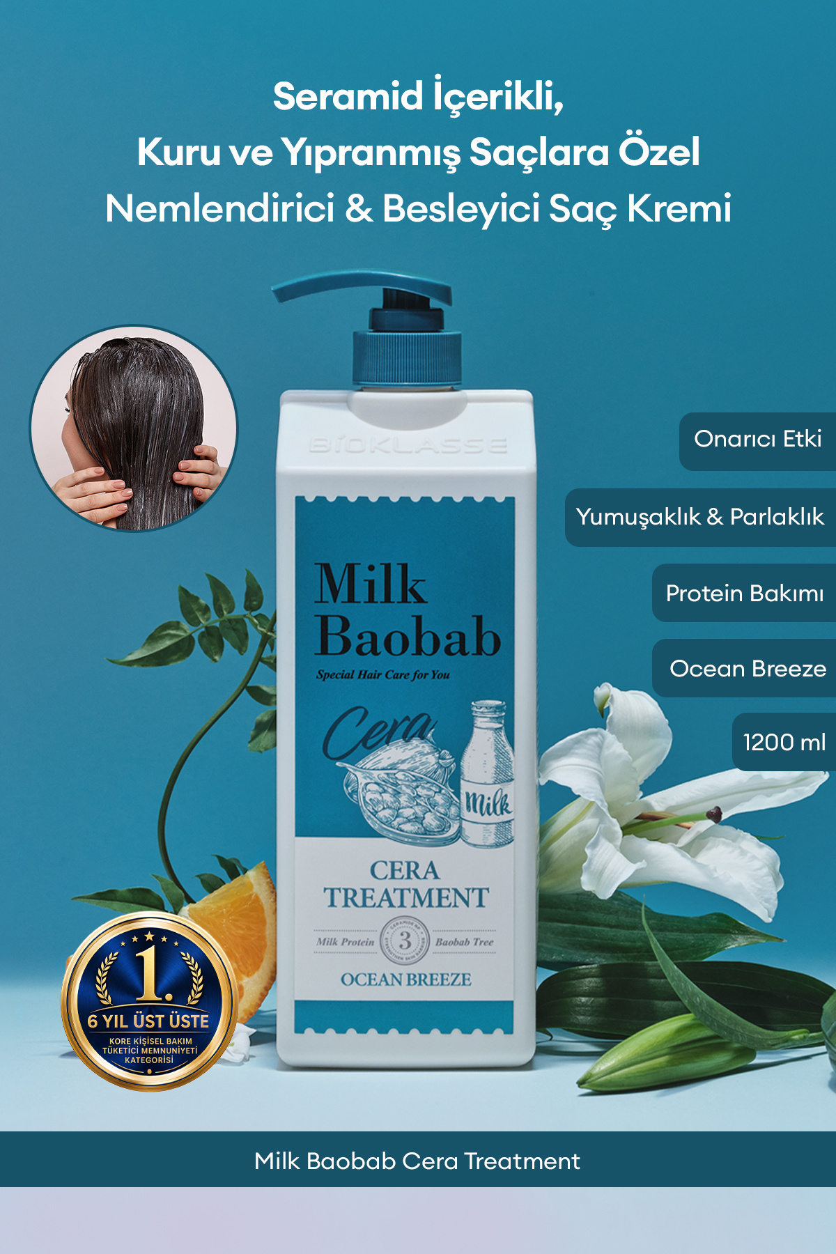 Milk Baobab Kuru ve Yıpranmış Saçlara Nemlendirici&Besleyici Saç